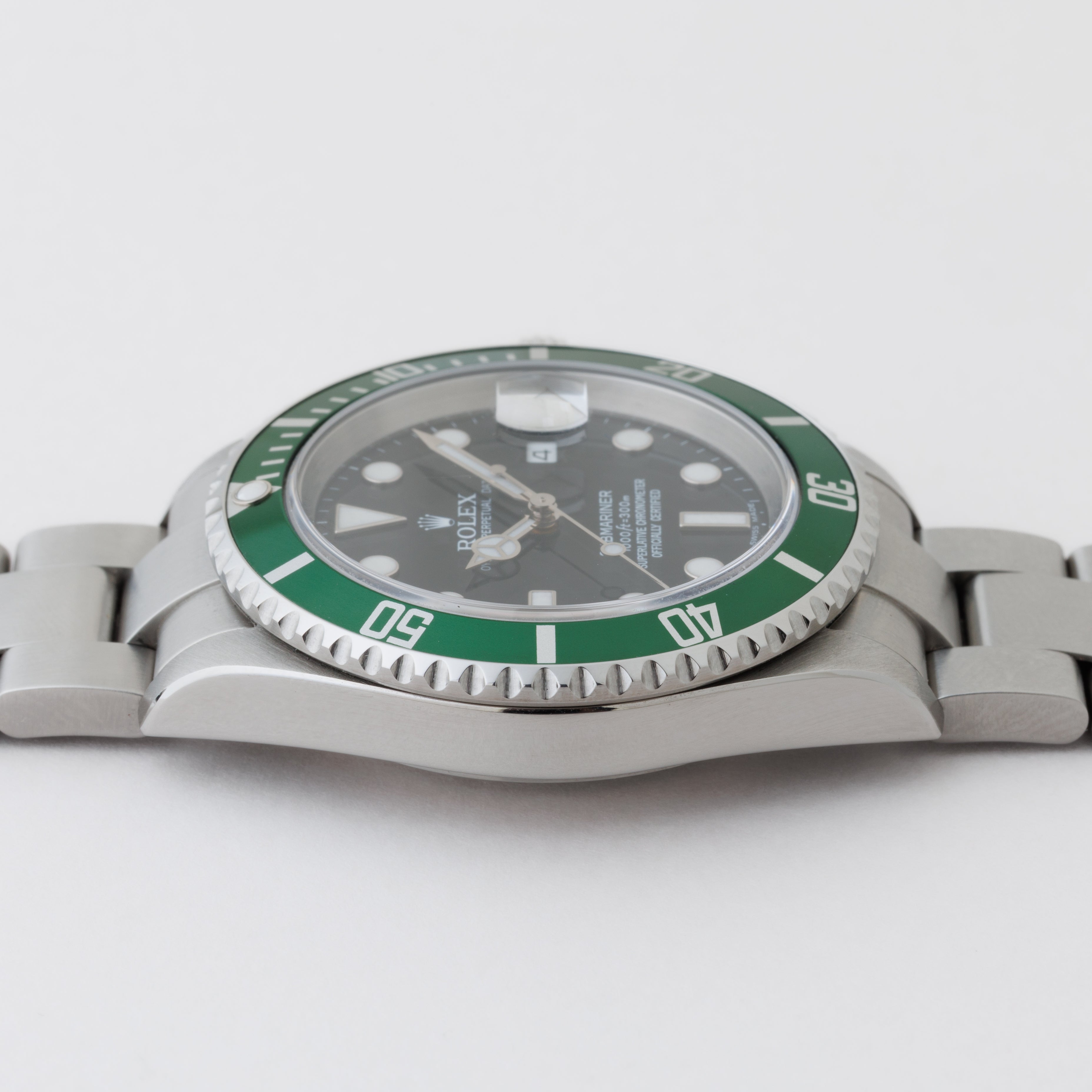ロレックス サブマリーナー Ref.16610LV グリーンサブ 2005年製 保証書請求はがき付き