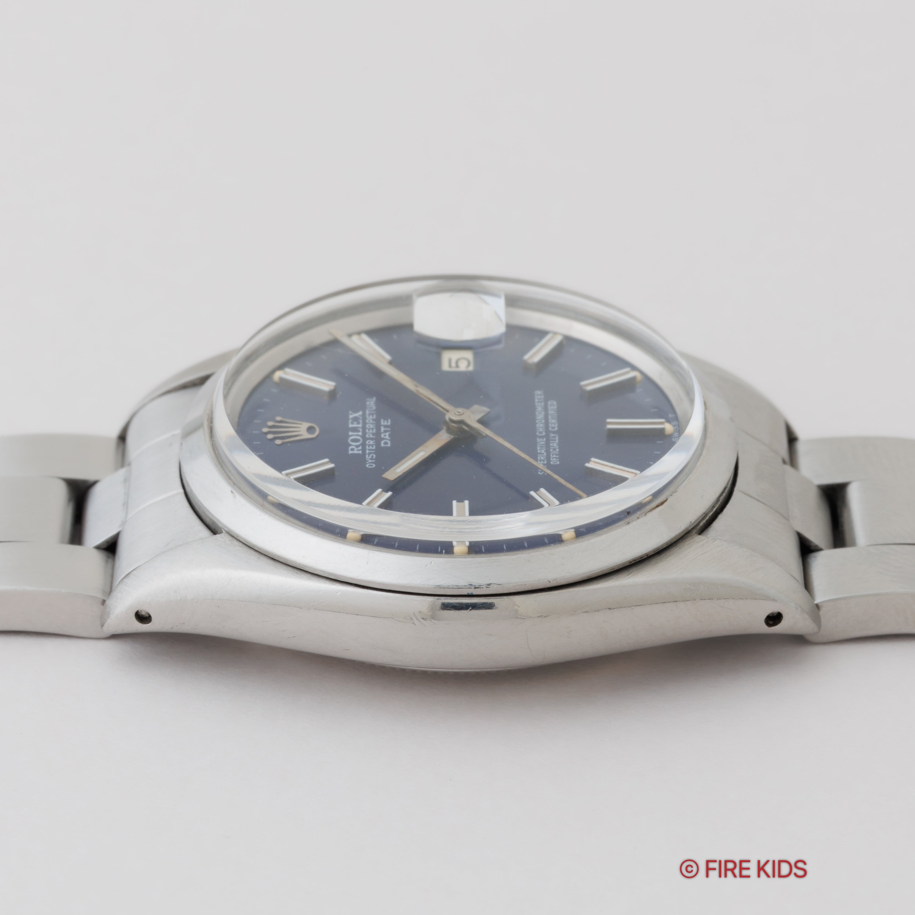ロレックス オイスターパーペチュアルデイト ブルーダイアル 自動巻き 1974年製 Ref.1500 Cal.1570