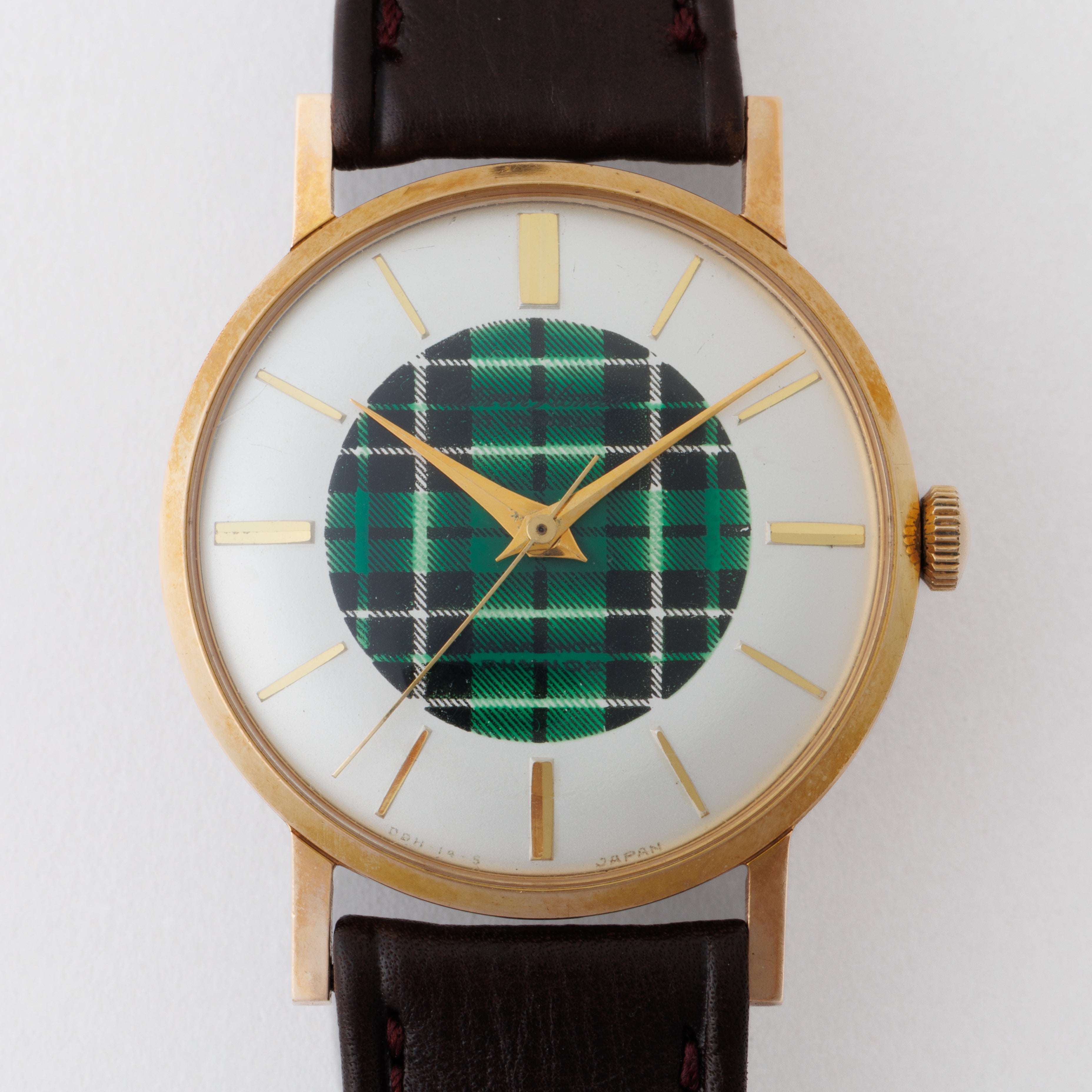 シチズン ホーマー 1961年製 Ref.HO 140302 手巻き C.G.P. グリーンチェックダイヤル 純正尾錠付き