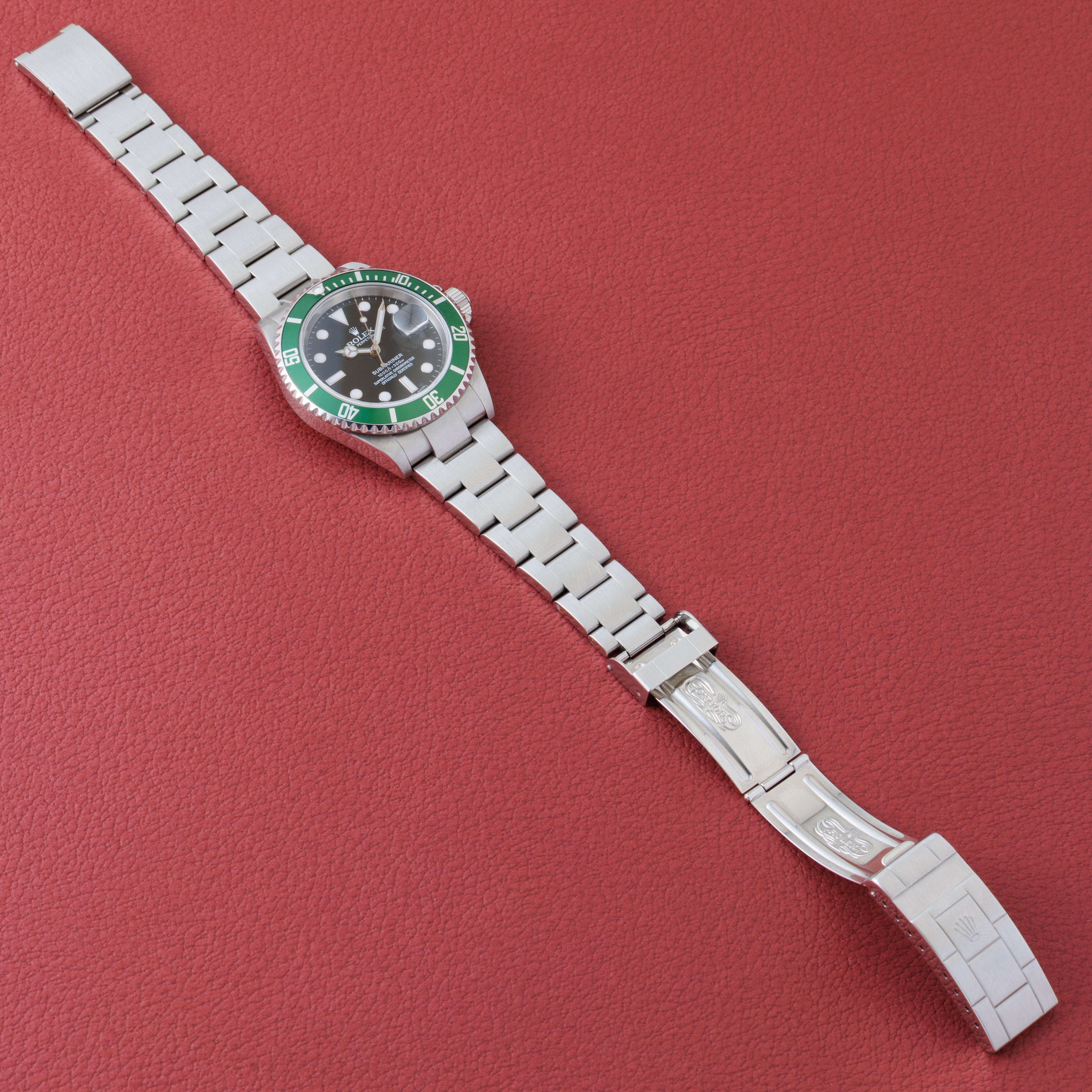 ロレックス サブマリーナー Ref.16610LV グリーンサブ 2005年製 保証書請求はがき付き