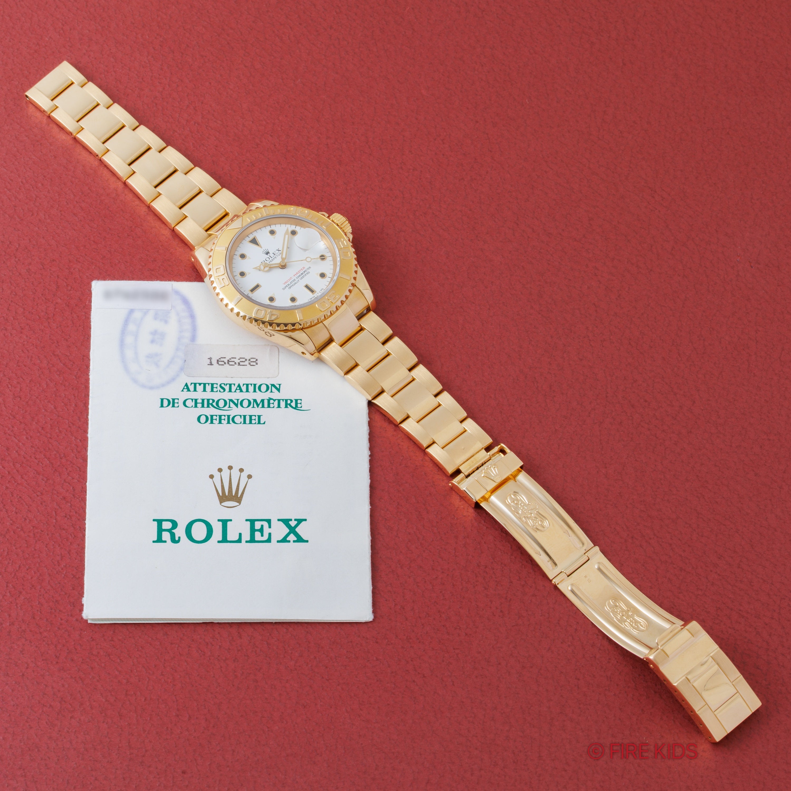 ロレックス ヨットマスター 1993年製 Ref.16628 18金イエローゴールド Cal.3135 ギャランティ付 初期S番個体