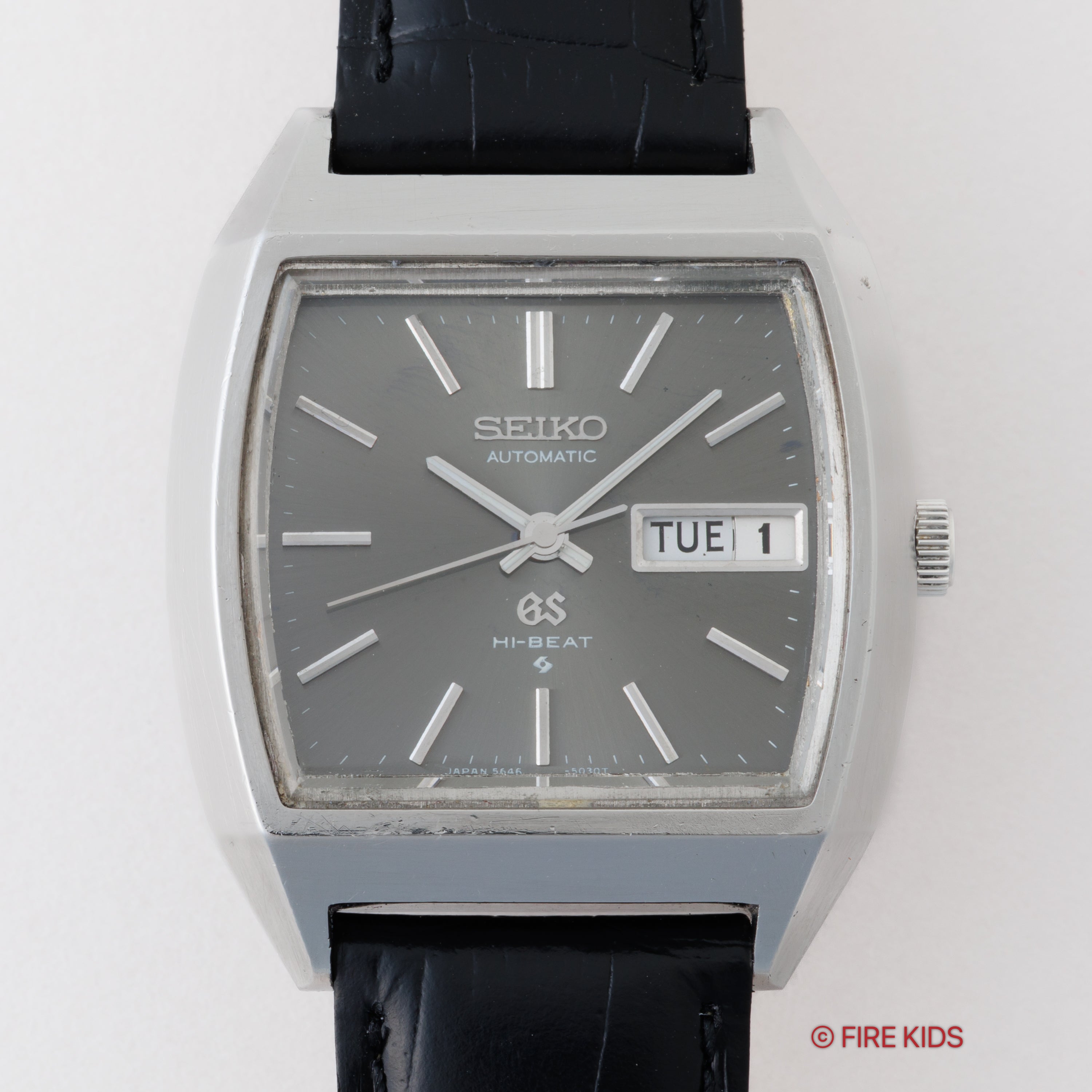 グランドセイコー 1972年製 バレル型ケース Ref.5646-5010 GS グレー文字盤 ハイビート自動巻