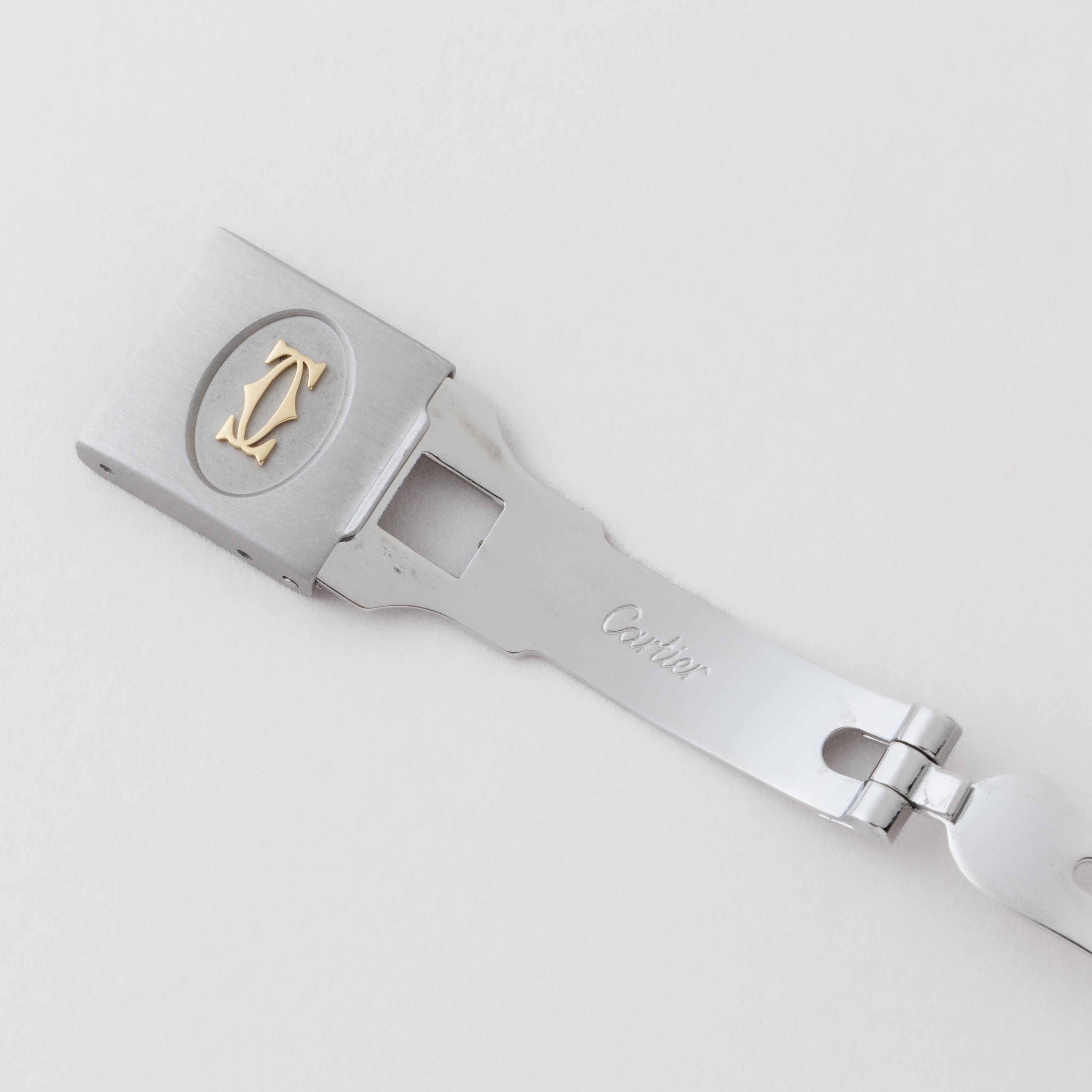 カルティエ サントス オクタゴン 1980年代製 Ref.2966 LMサイズ コンビ ゴーストダイヤル