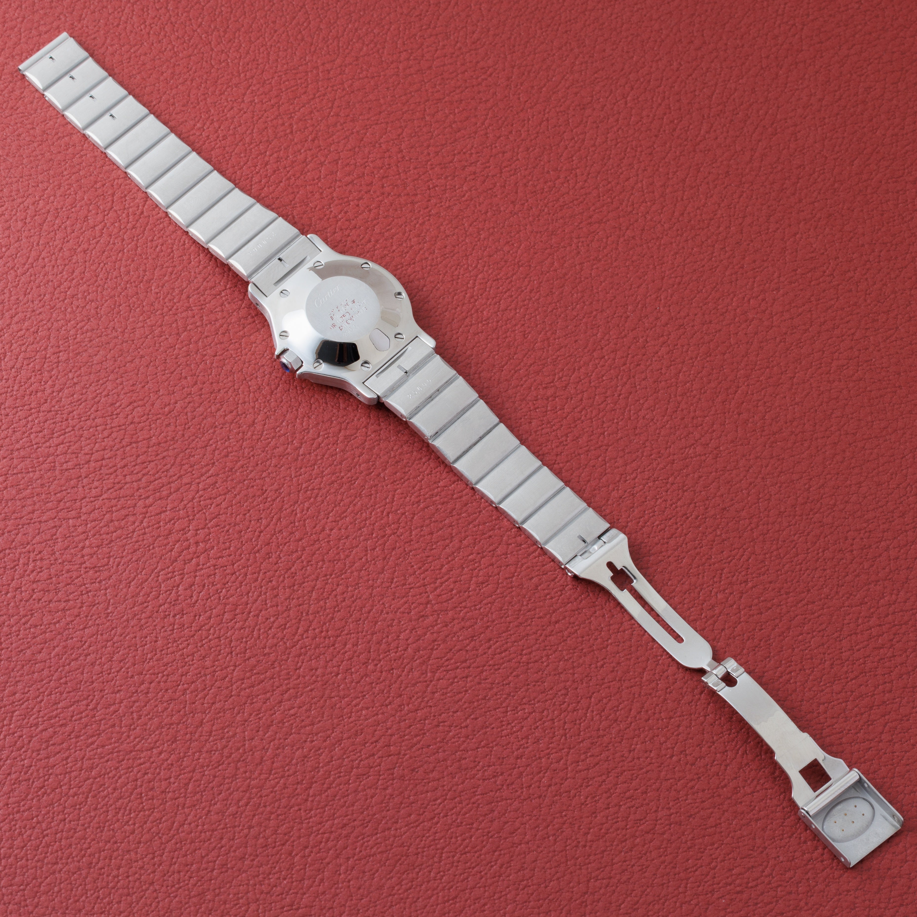 カルティエ サントス オクタゴン 1980年代製 Ref.2966 LMサイズ コンビ ゴーストダイヤル