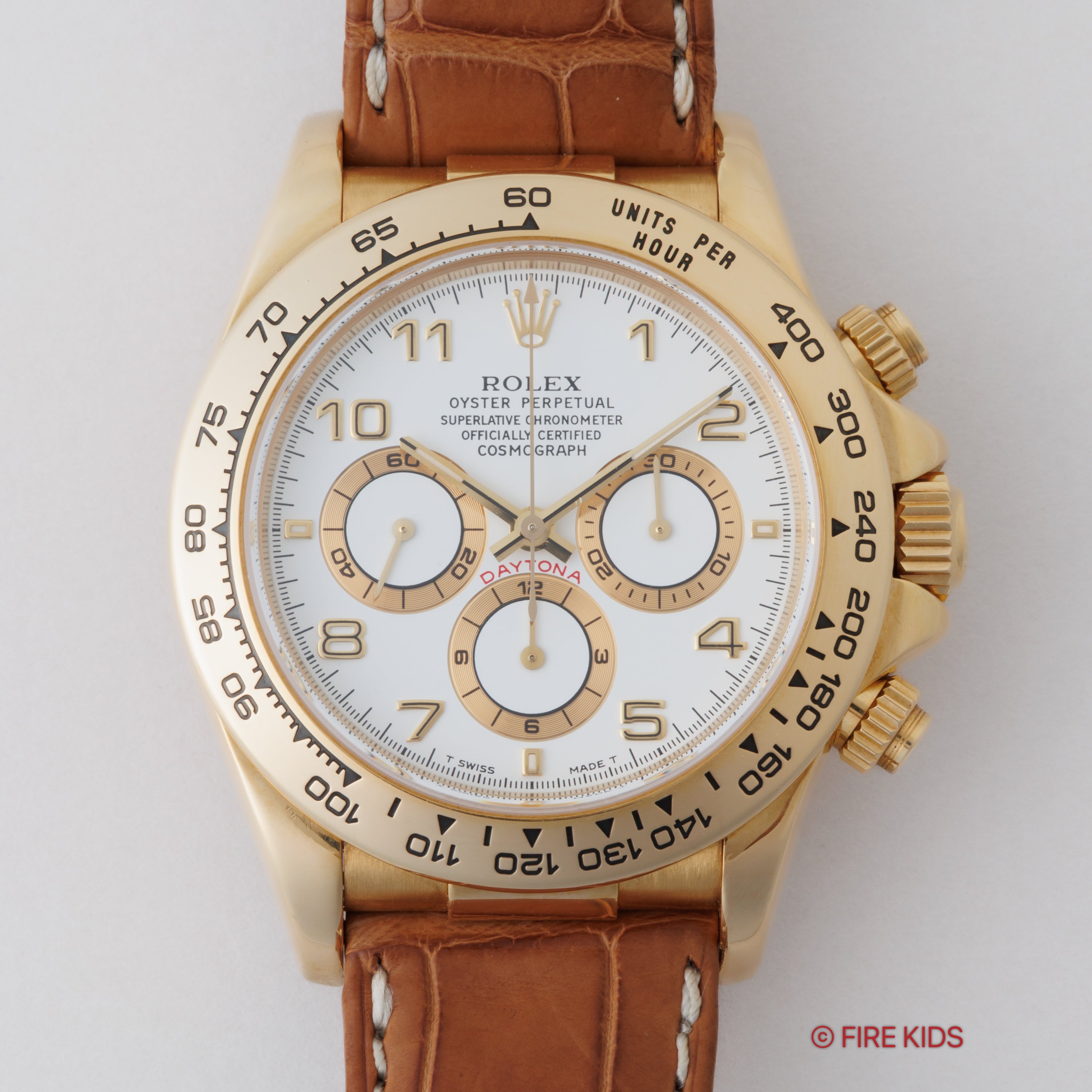 ロレックス デイトナ 1996年製 Ref.16518 Cal.4030 18金イエローゴールド ギャランティ・タグ・国際サービス保証書付