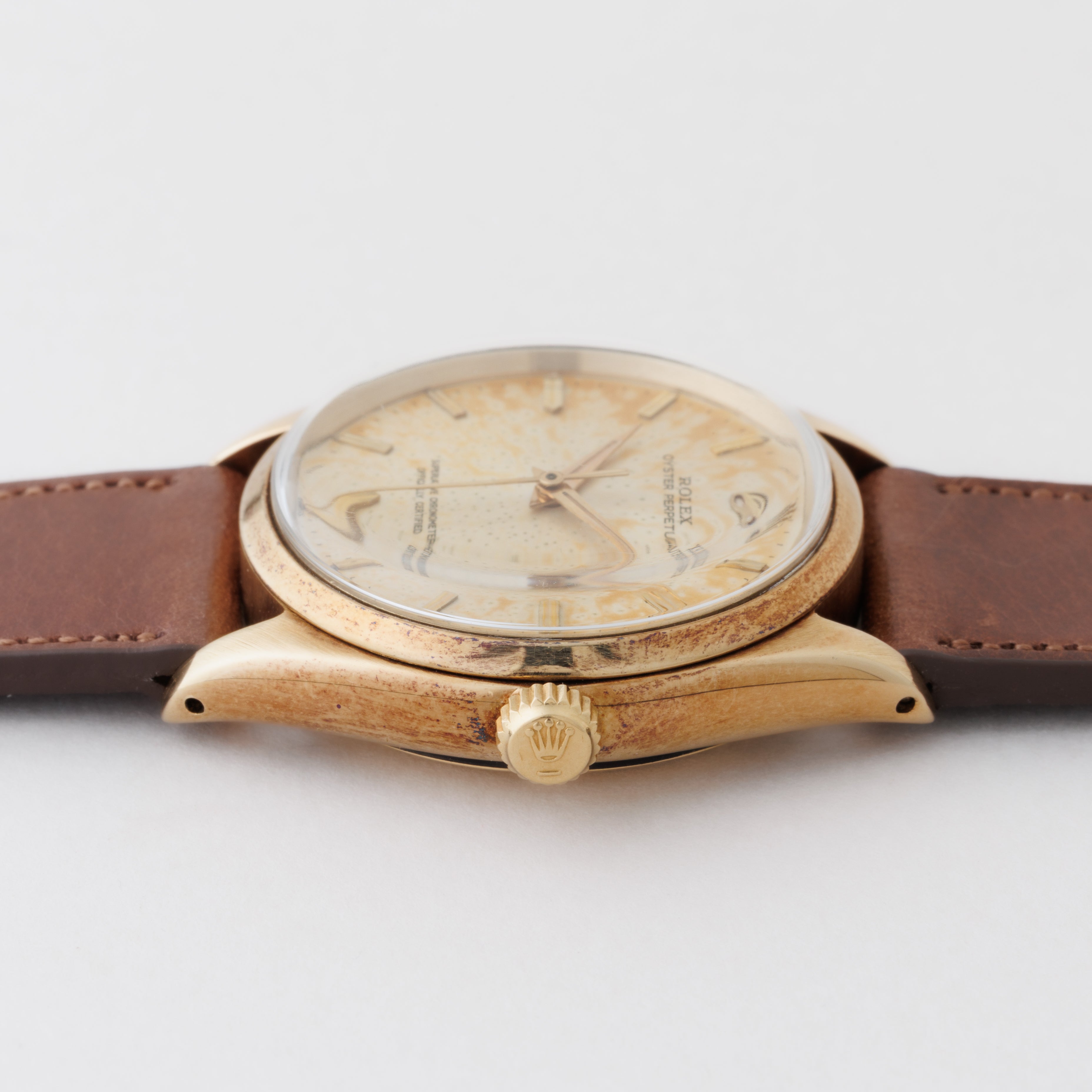 ロレックス 14金無垢オイスターパーペチュアル 1960年代製 Ref.1002 ドーフィンハンド