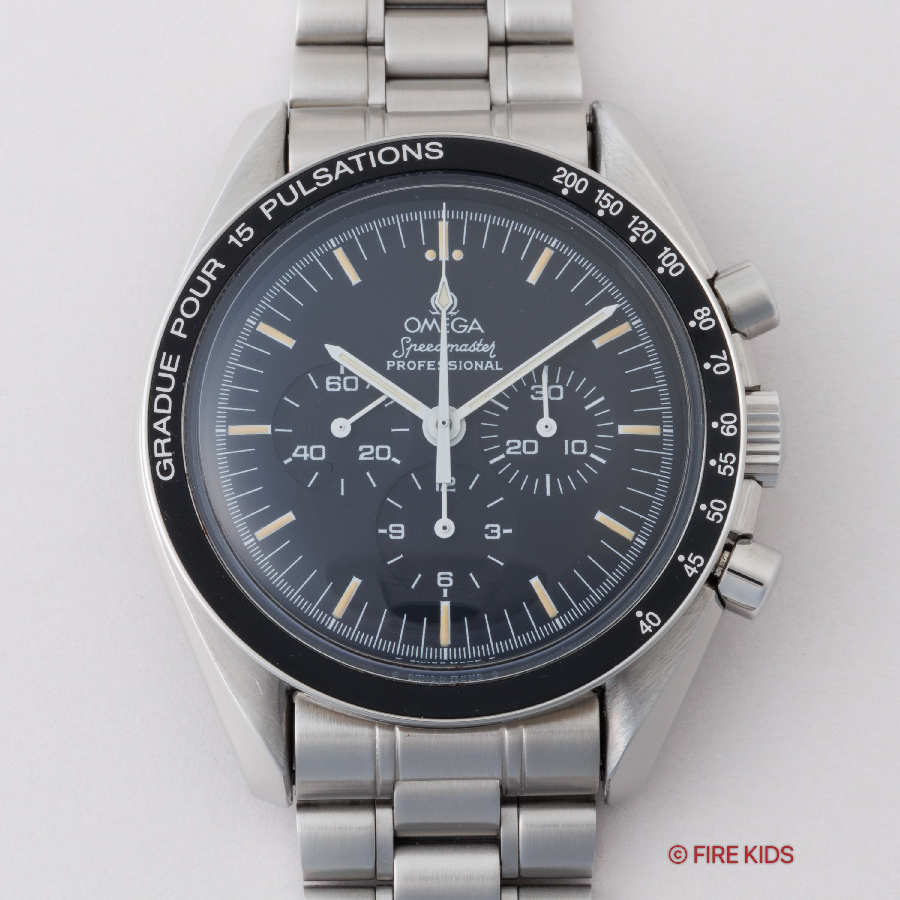 オメガ スピードマスター プロフェッショナル 1991年製 5th 下がりr Ref.145.022 純正ブレス パルスメーター