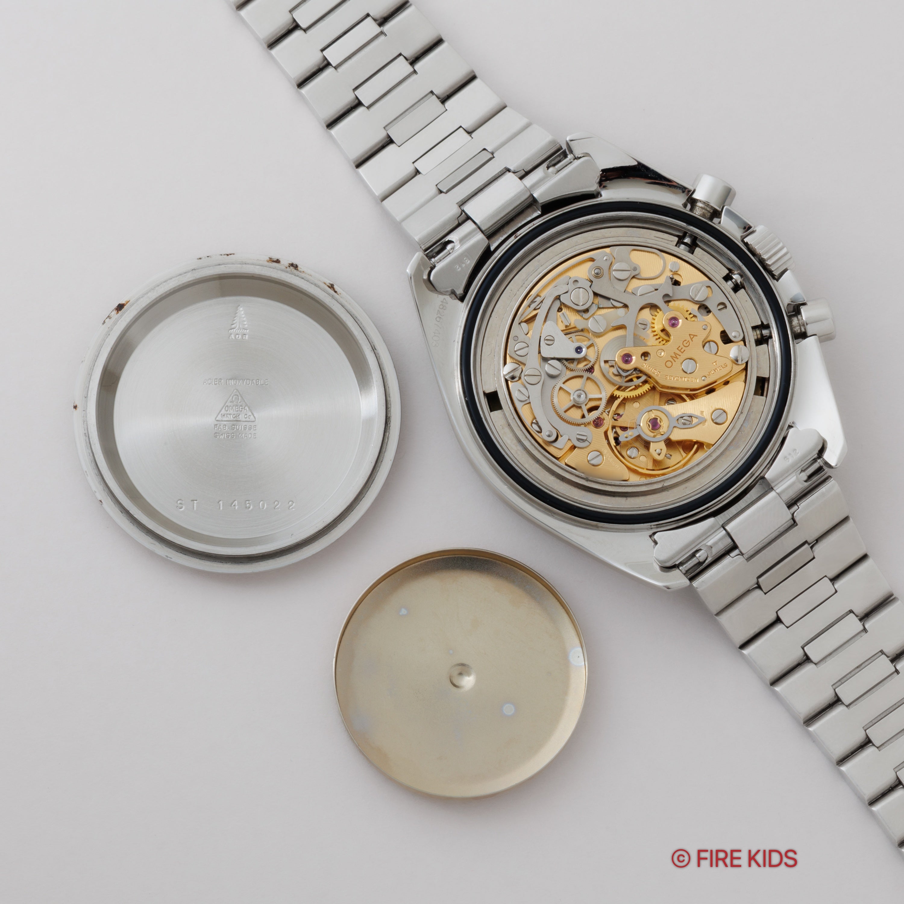 オメガ スピードマスター プロフェッショナル 1991年製 5th 下がりr Ref.145.022 純正ブレス パルスメーター