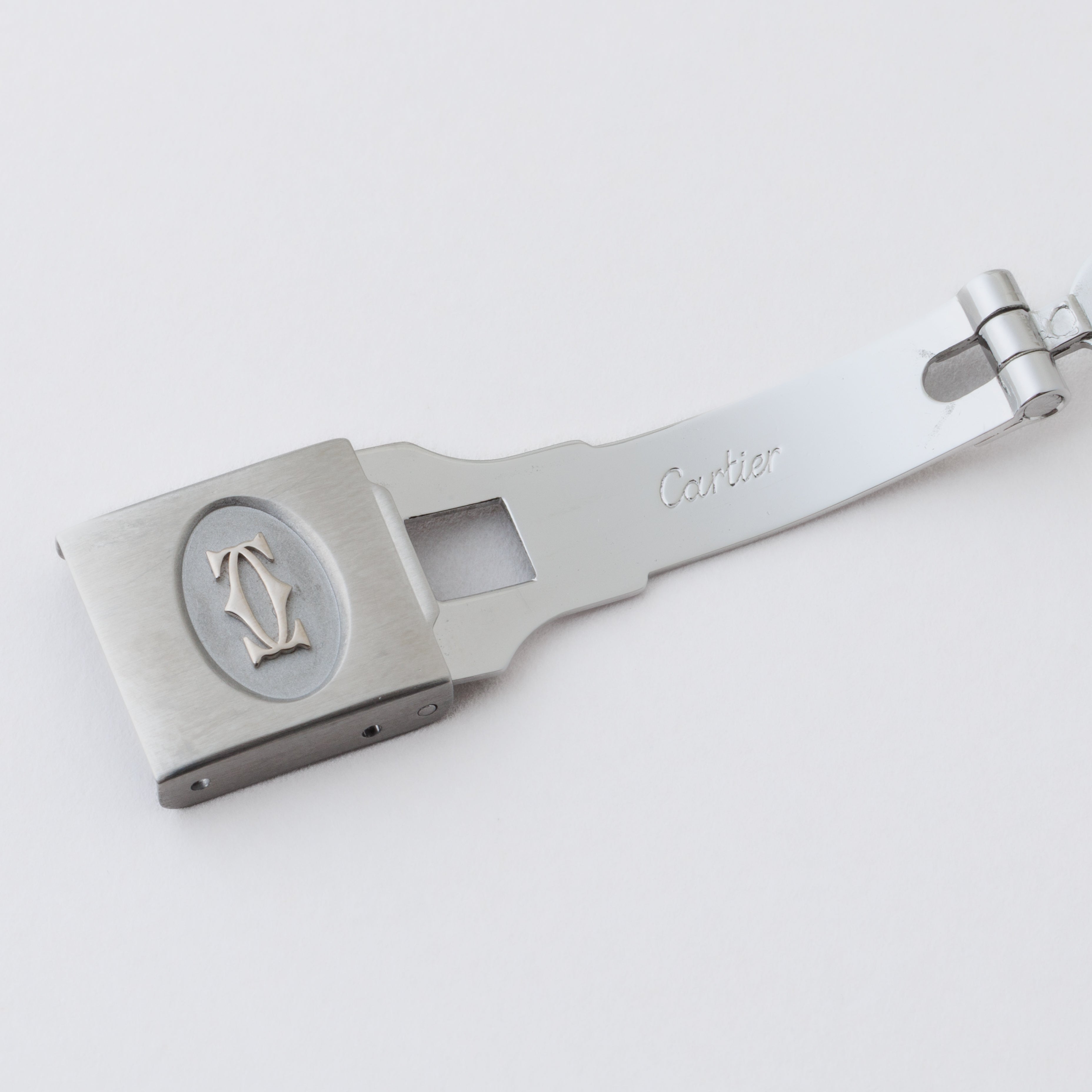 カルティエ サントス オクタゴン 1980年代製 Ref.2965 LMサイズ SS ホワイトローマンダイヤル 箱付き