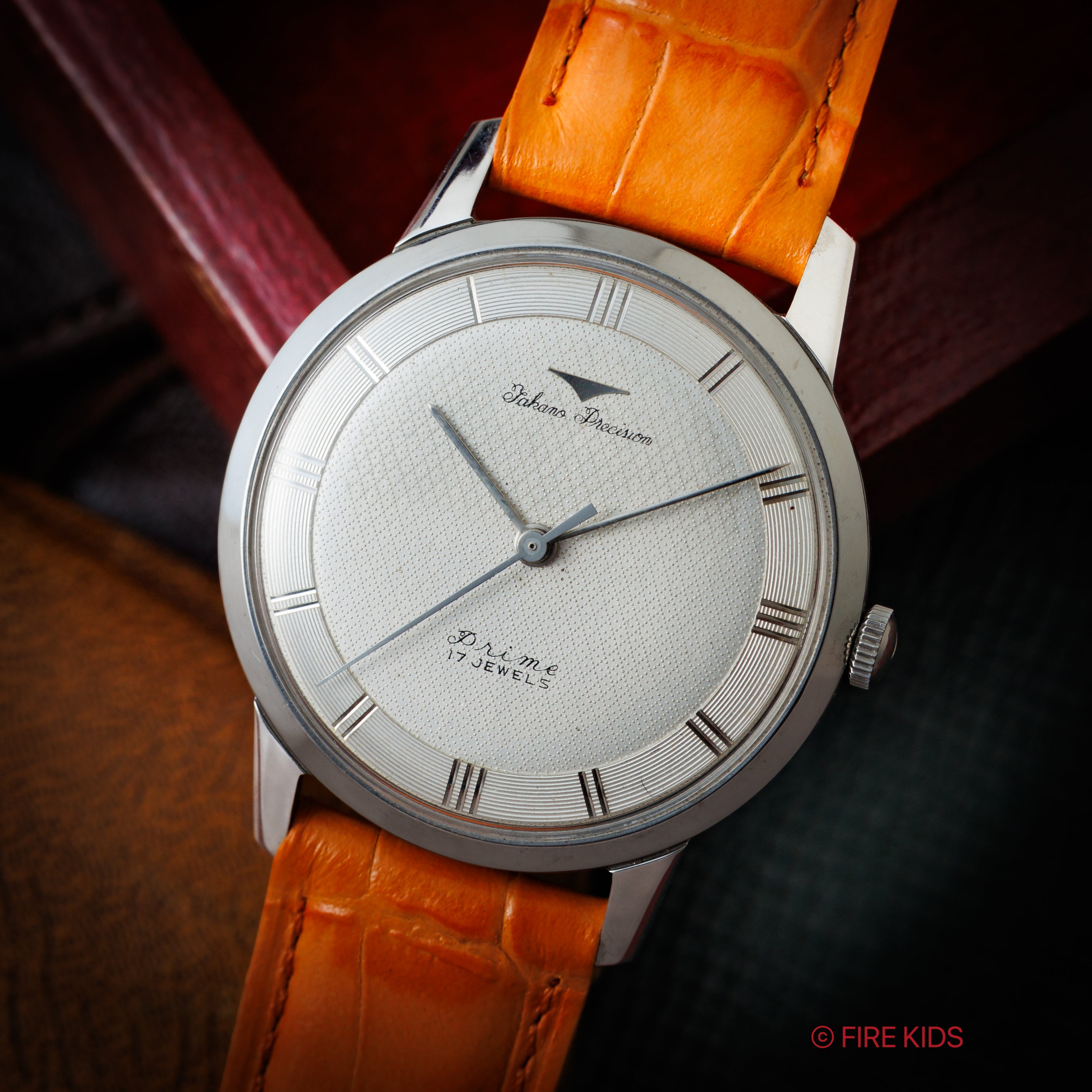 タカノ プレシジョン プライム 17石 手巻き 1950年代製 Ref.14042 変わり文字盤