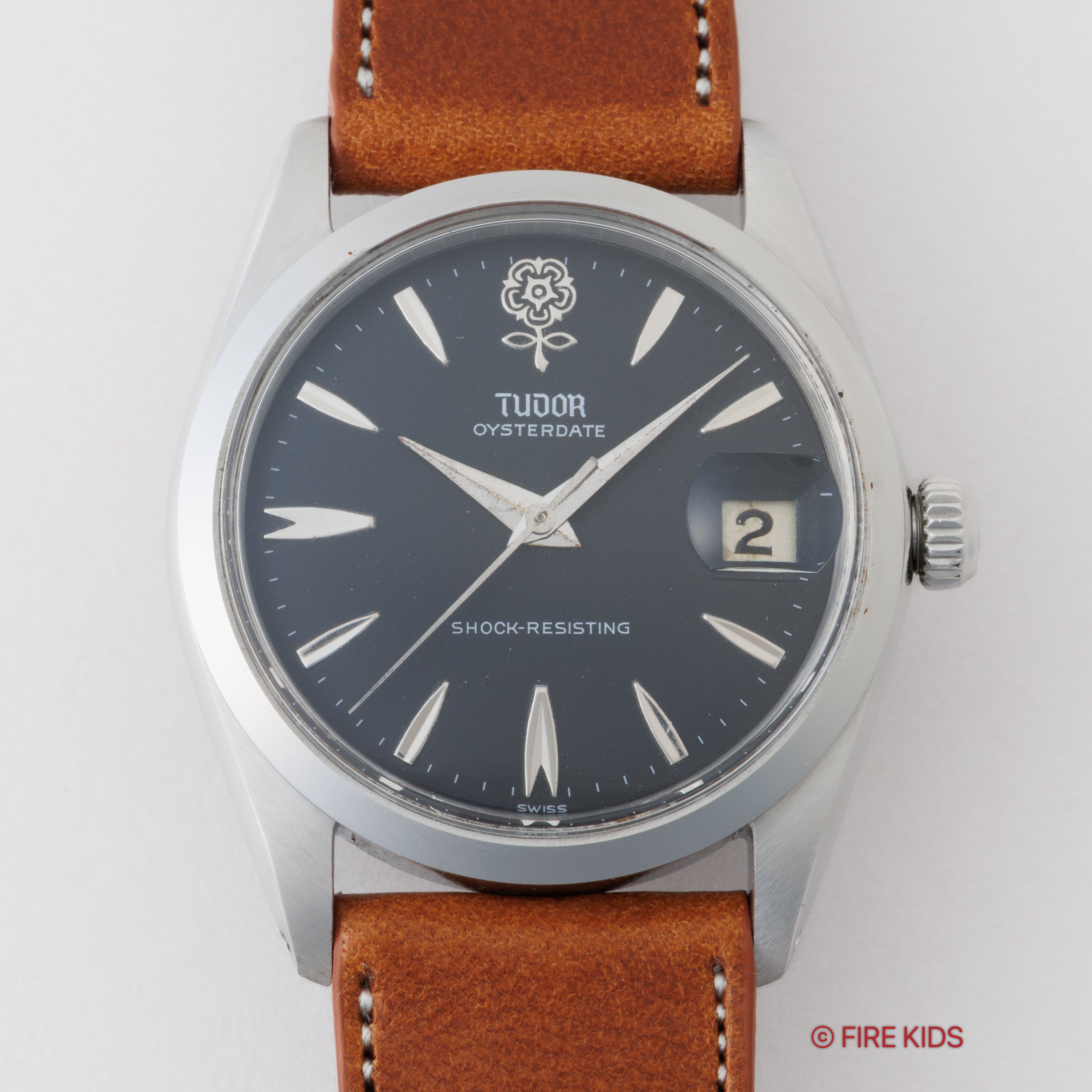 チューダー デカバラ リダンブラック 1965年製 オイスターデイト Ref.7962 王冠リューズ