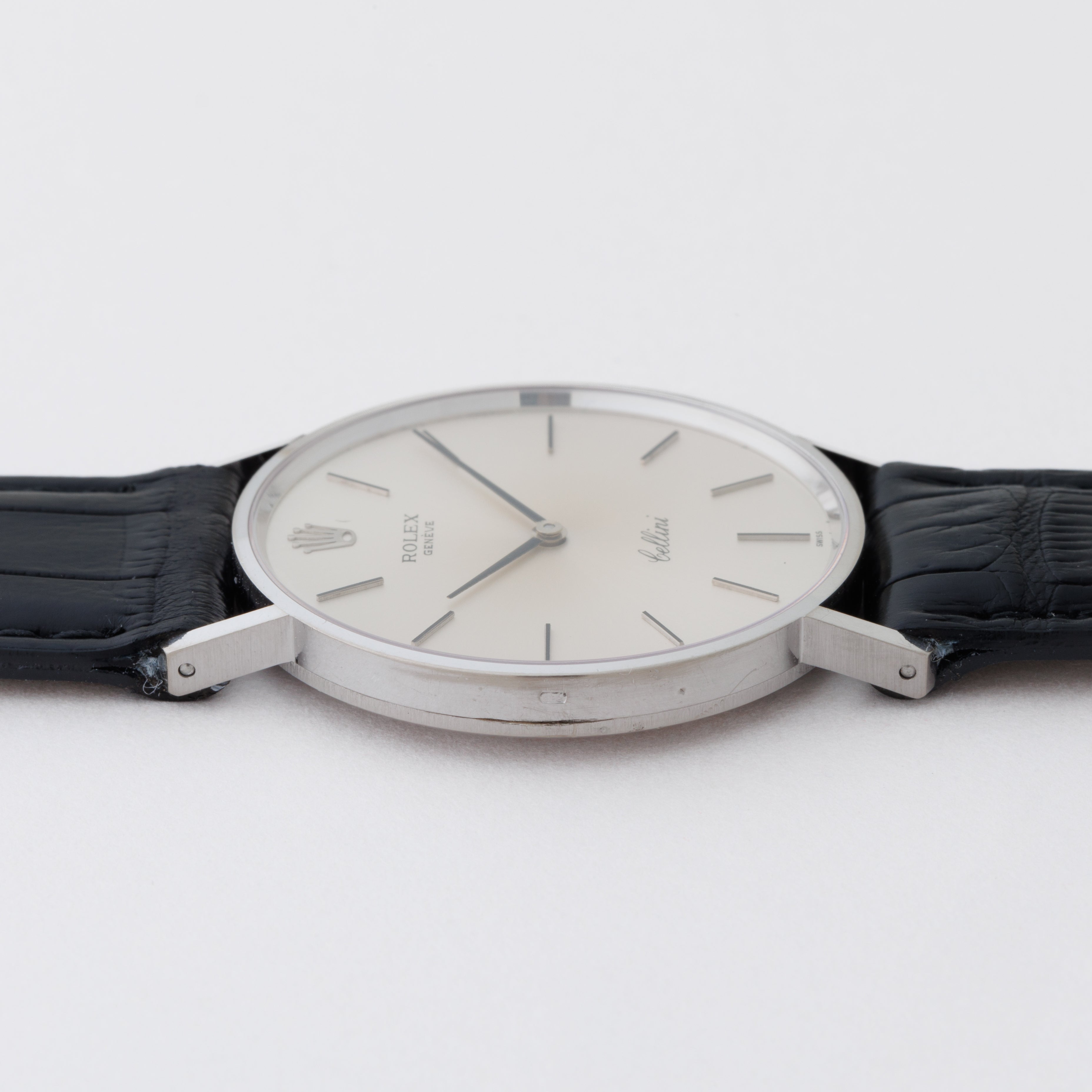 ロレックス チェリーニ 1973年製 Ref.3833 18金ホワイトゴールド 純正尾錠付き