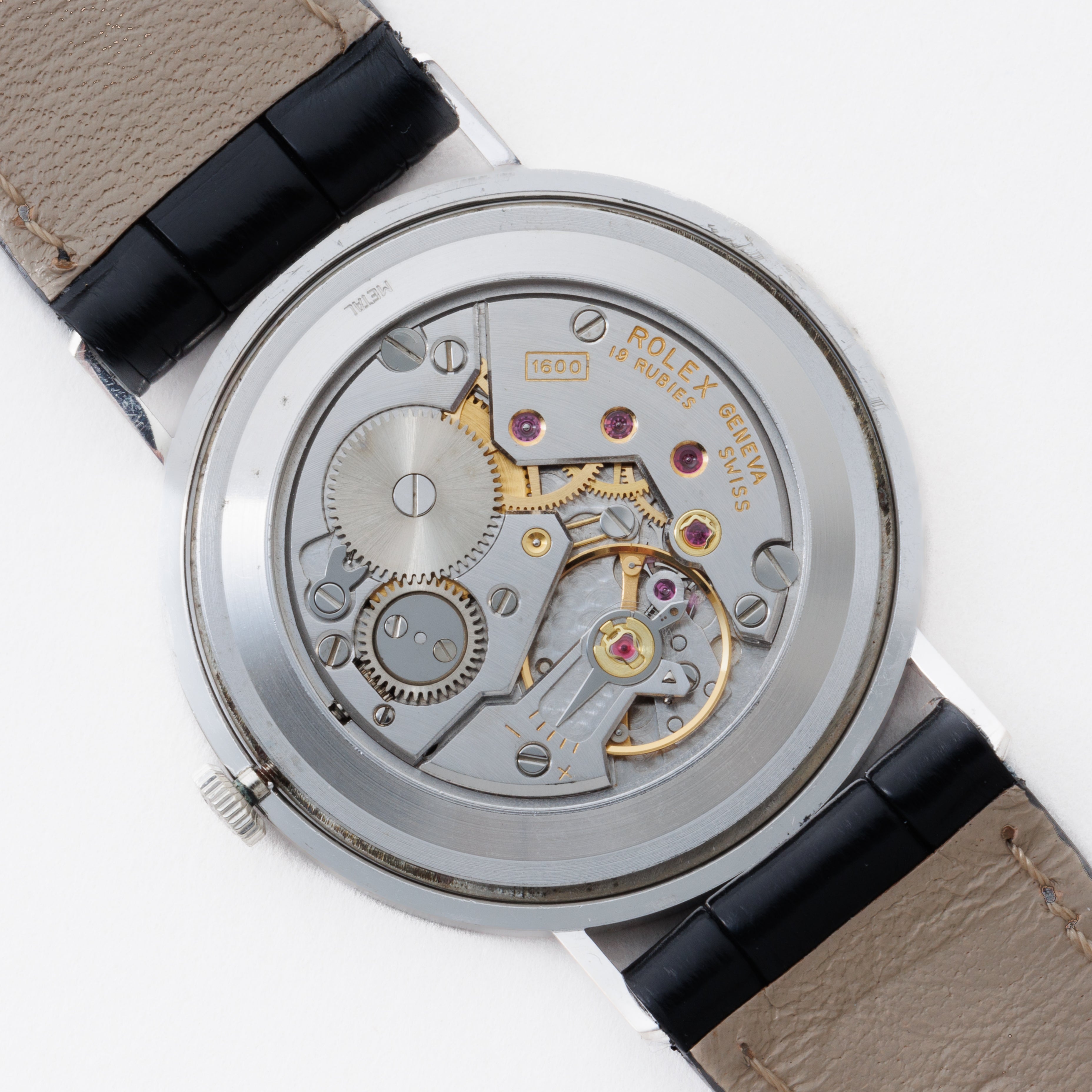 ロレックス チェリーニ 1973年製 Ref.3833 18金ホワイトゴールド 純正尾錠付き