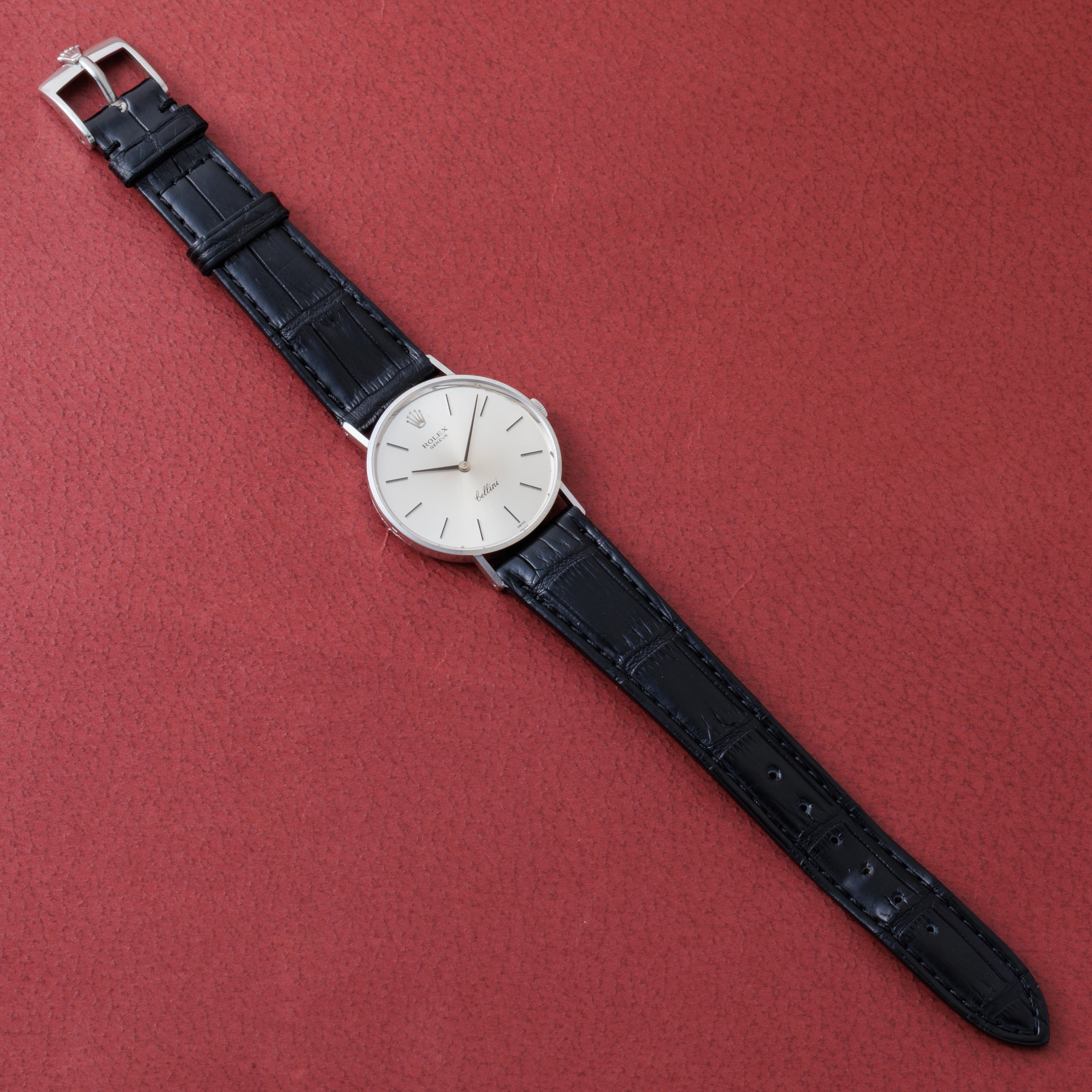 ロレックス チェリーニ 1973年製 Ref.3833 18金ホワイトゴールド 純正尾錠付き