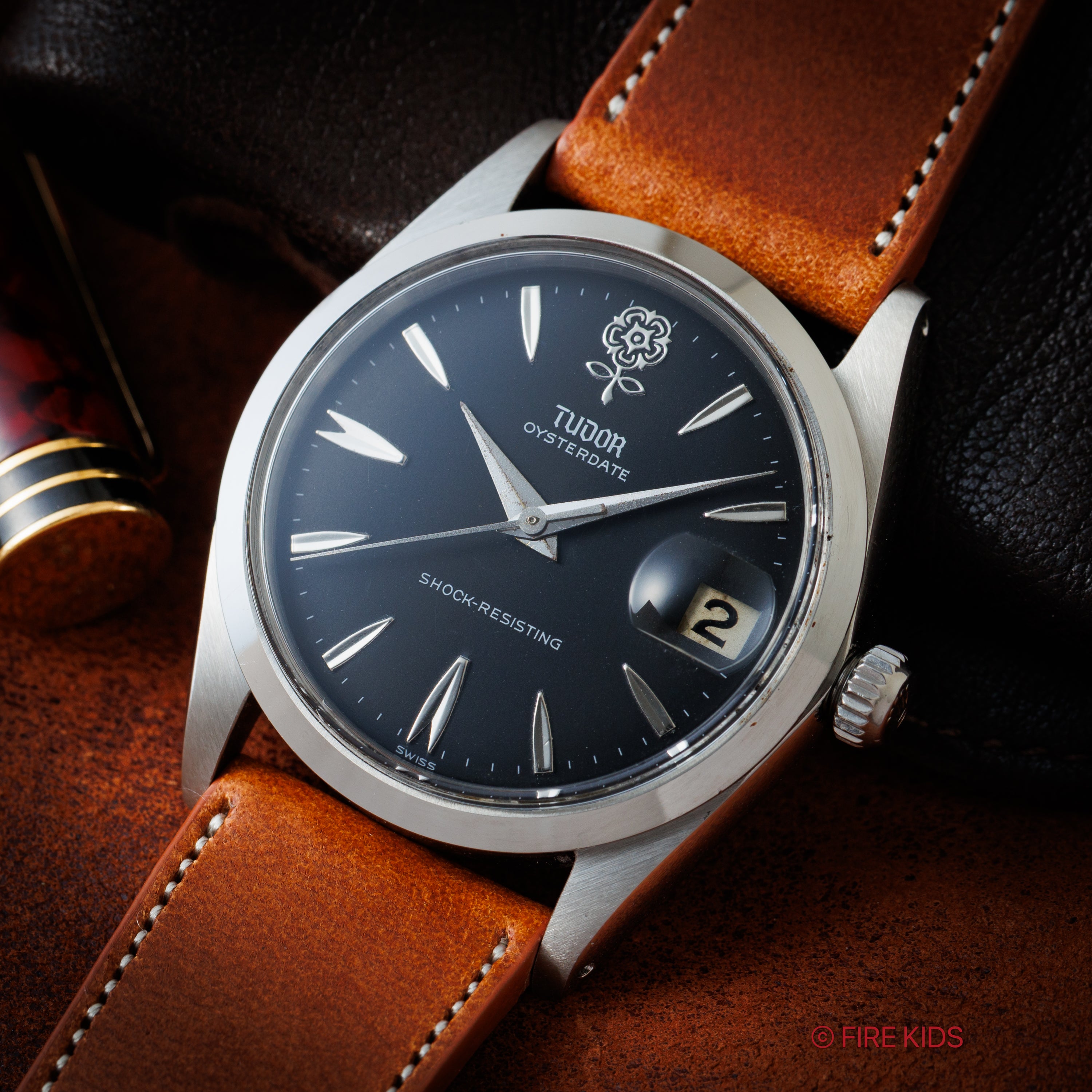 チューダー デカバラ リダンブラック 1965年製 オイスターデイト Ref.7962 王冠リューズ