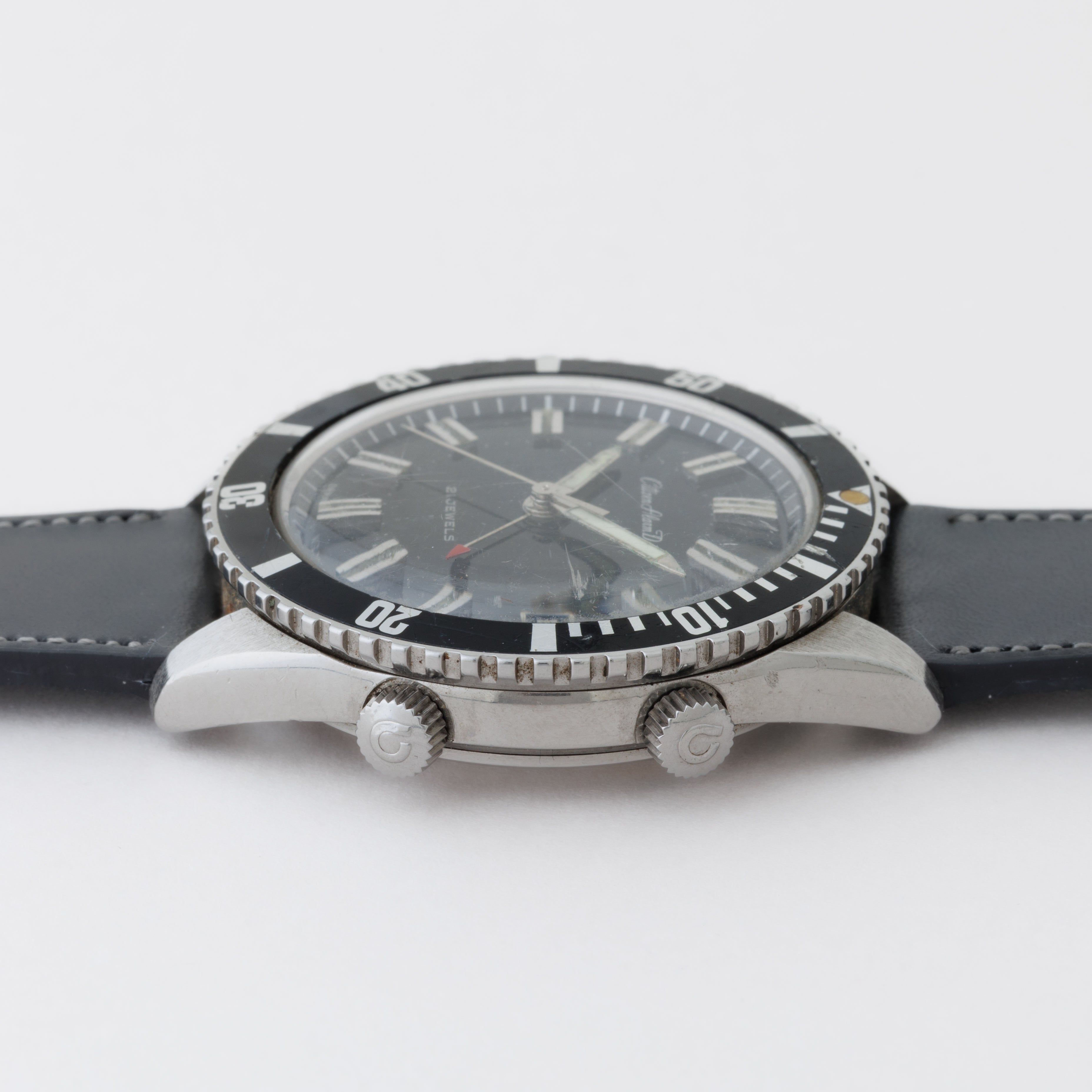 シチズン アラームデイト 1968年製 ダイバー 手巻き ブラックダイヤル