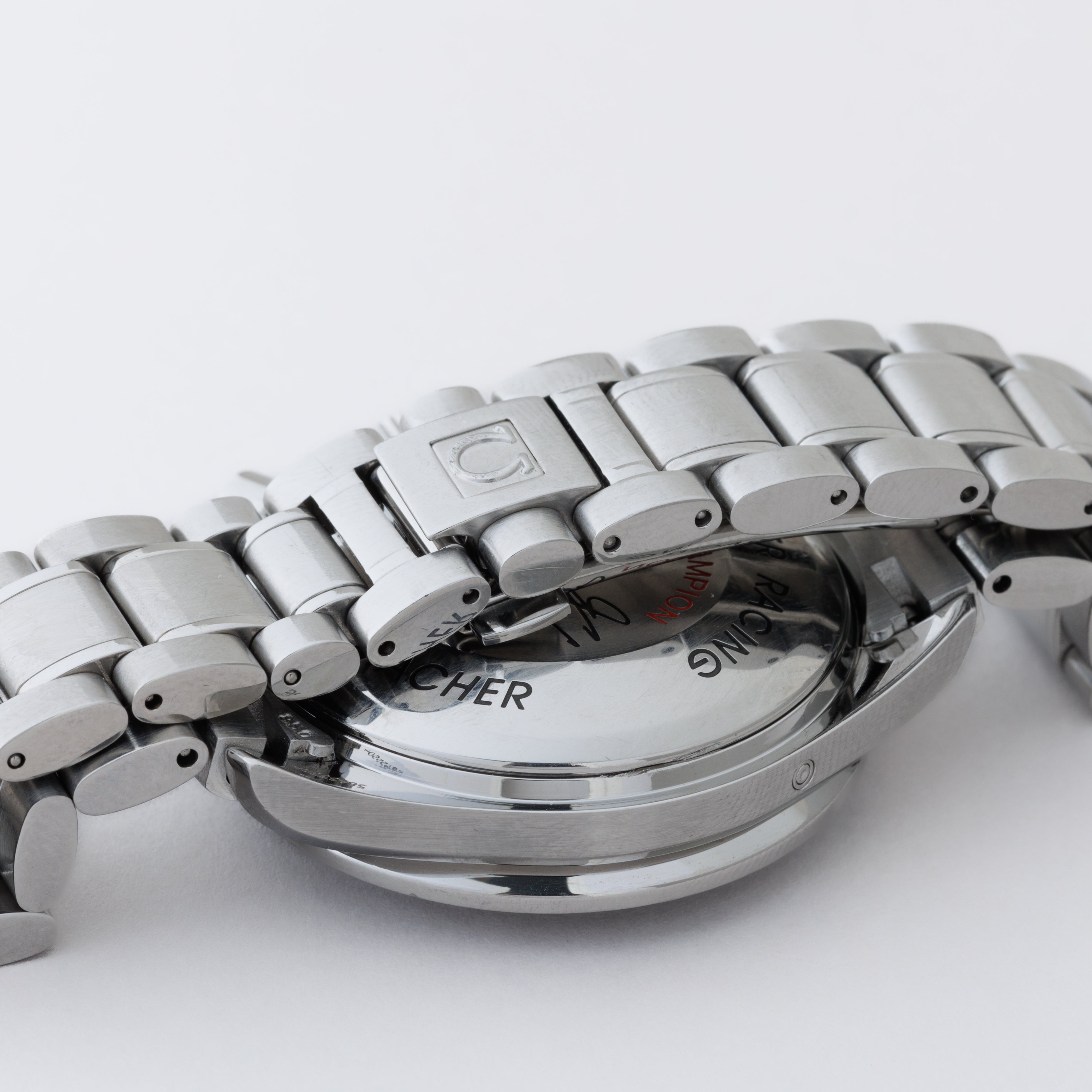 オメガ スピードマスター レーシング 2002年製 Ref.3529.50 シューマッハ 5555本限定 箱、ギャラ付き