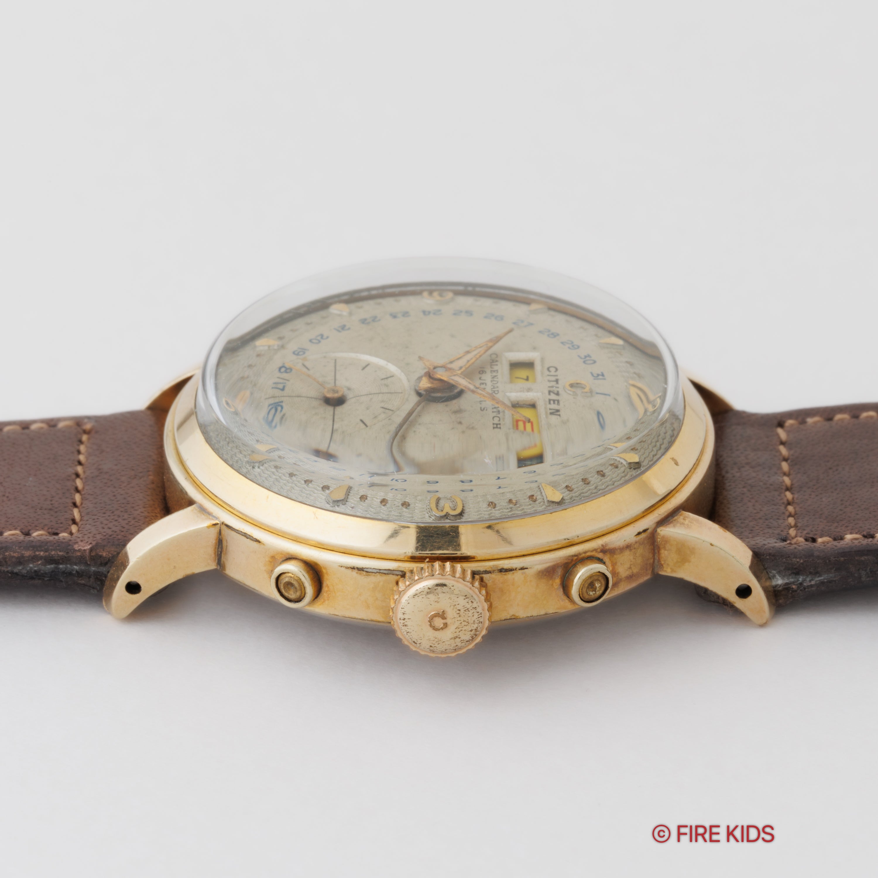 シチズン カレンダーウォッチ1950年代製 手巻き トリプルカレンダー