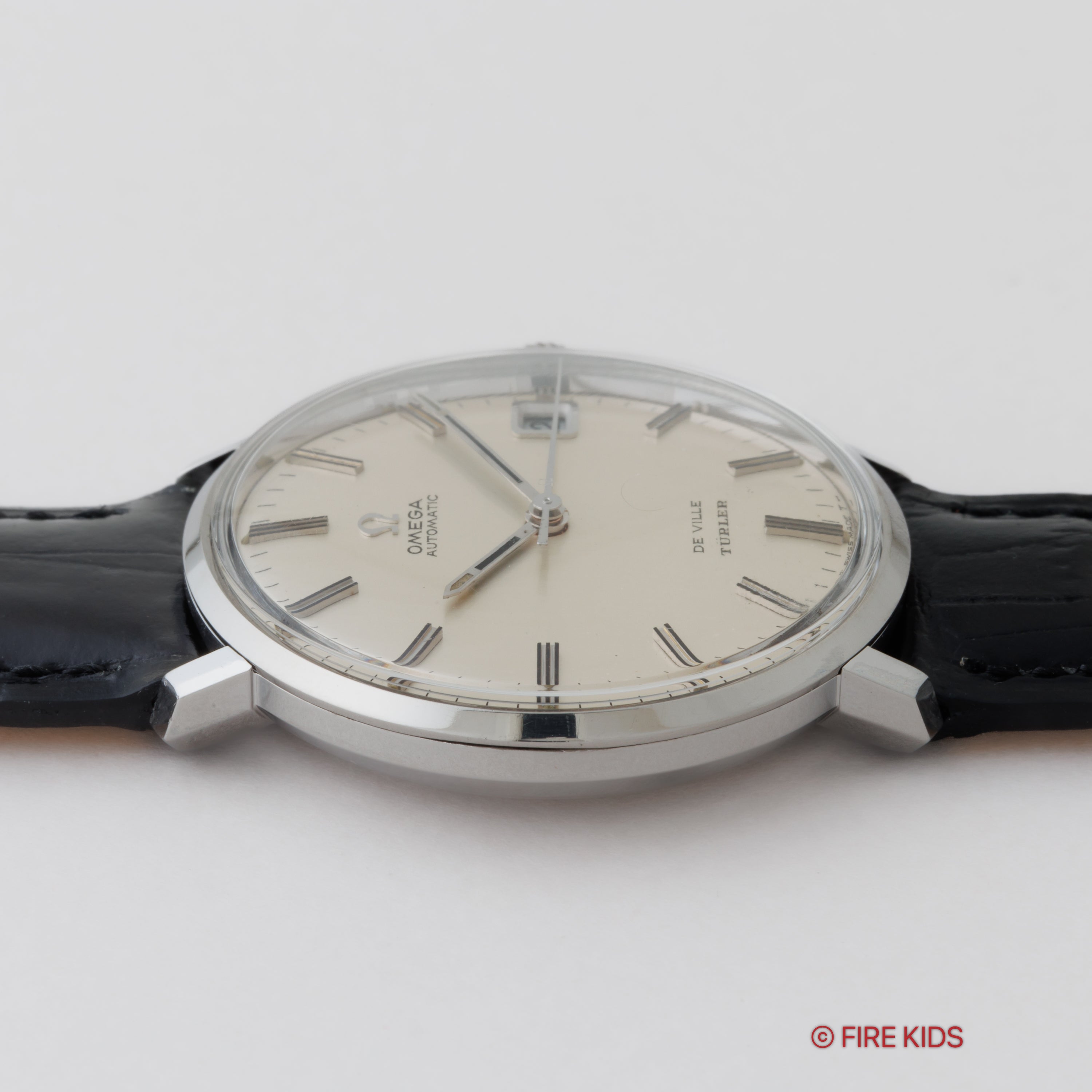 オメガ デ・ヴィル チューラーWネーム 自動巻き ワンピースケース 1969年製 Ref.166.033