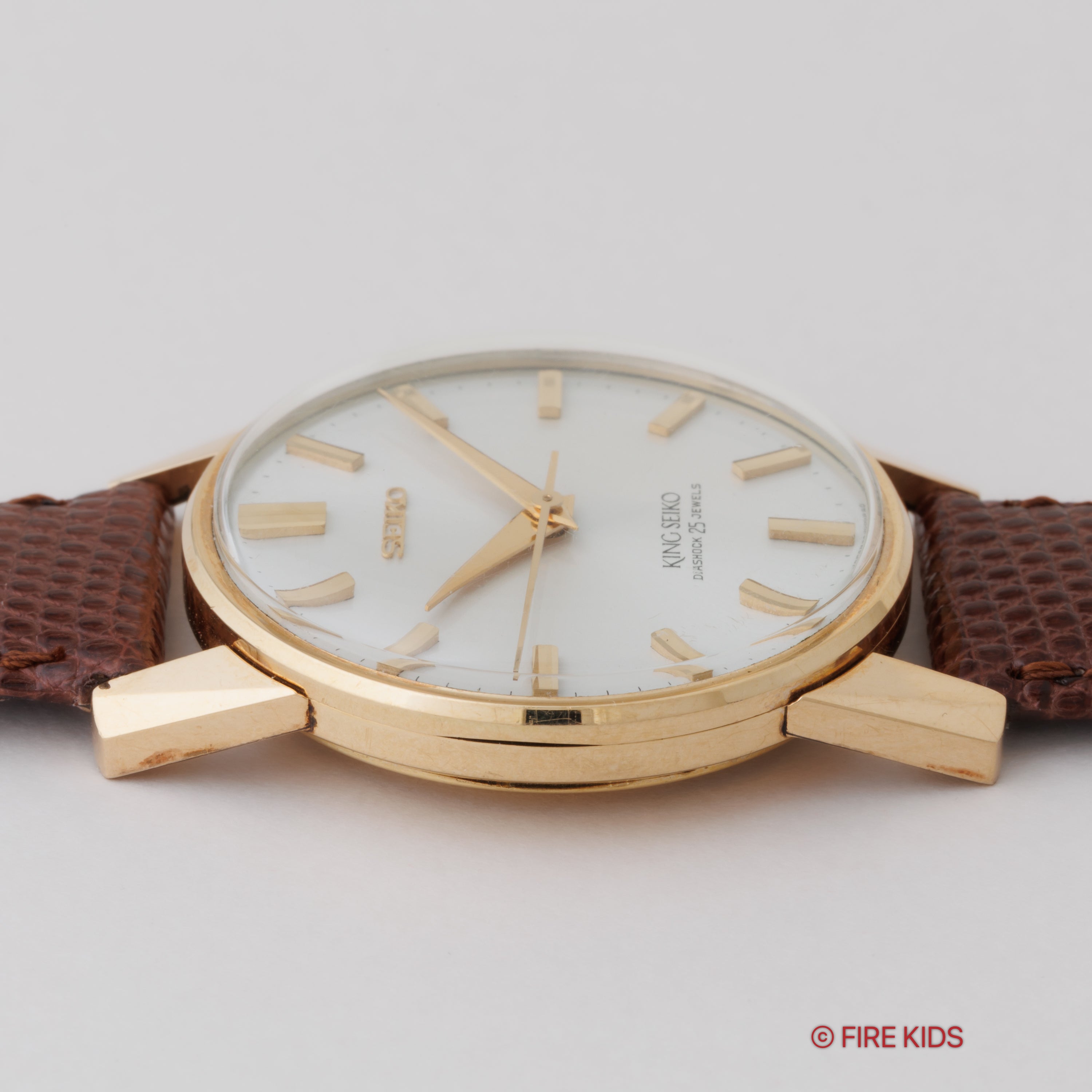 キングセイコー 1964年製 AGFケース Ref.442000 手巻きノンデイト 44KS 盾メダリオン