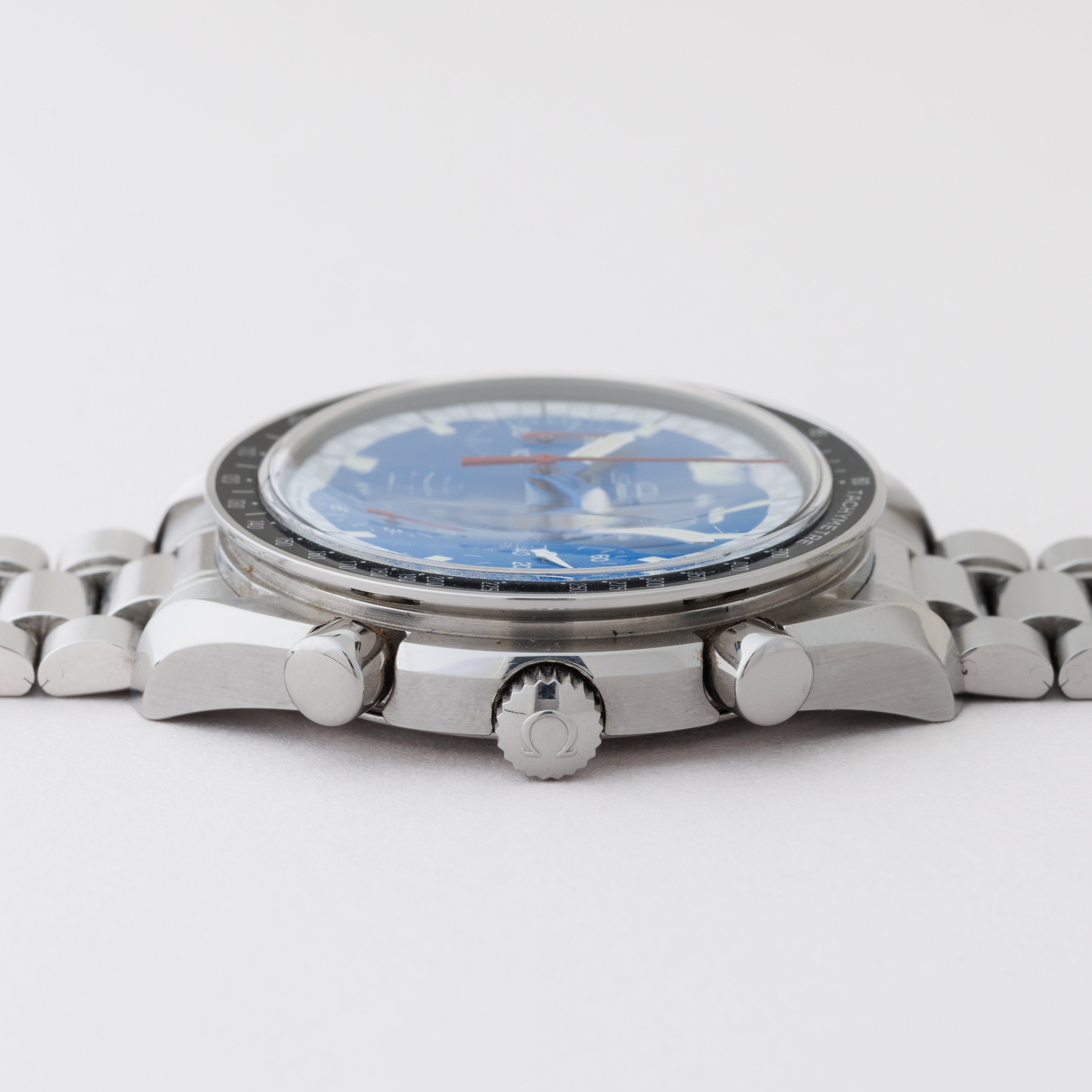 オメガ スピードマスター レーシング 1998年製 Ref.3510.81 ブルーダイヤル 箱、ギャラ付き