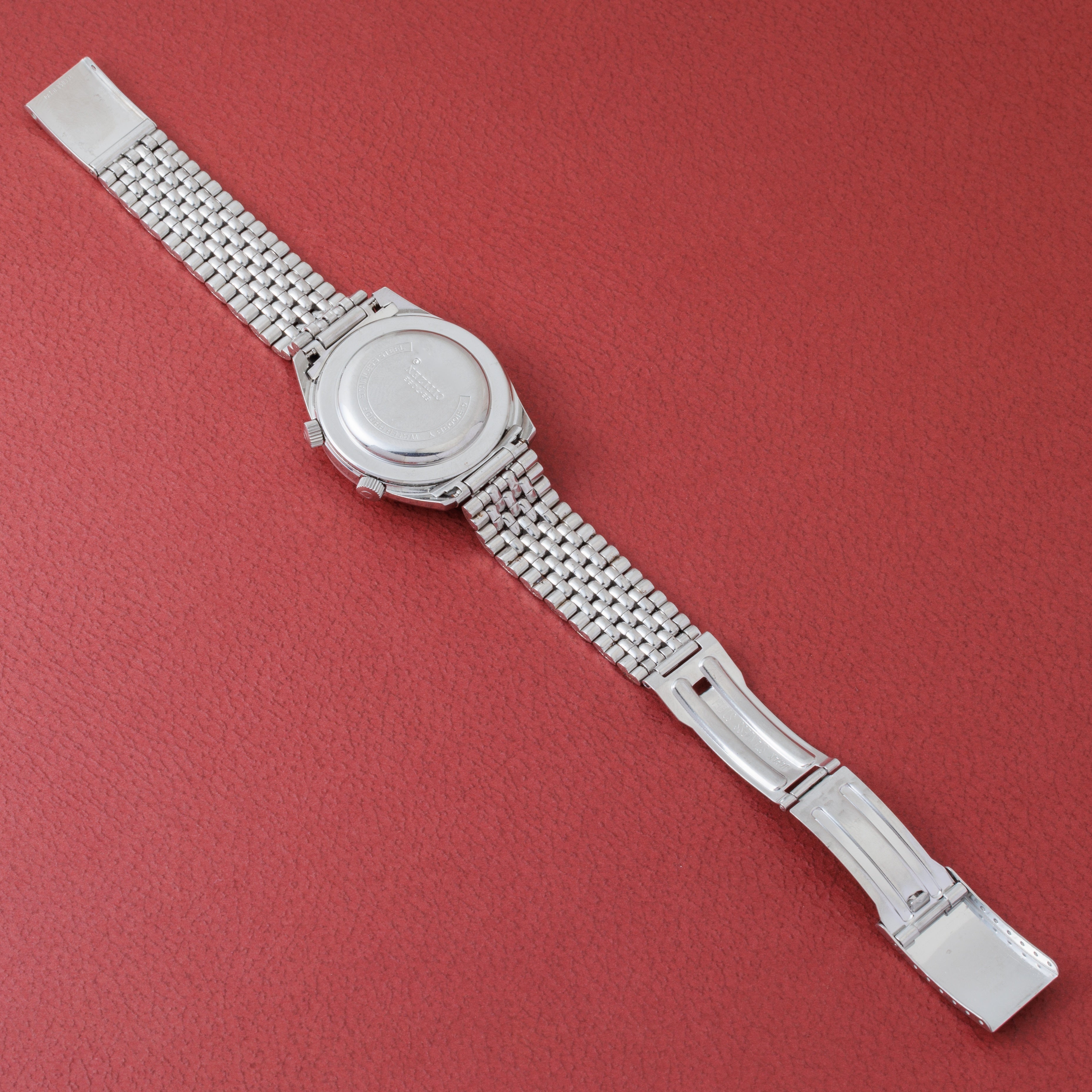 シチズン アラームデイト シルバーダイヤル 1969年製 純正ブレス付き