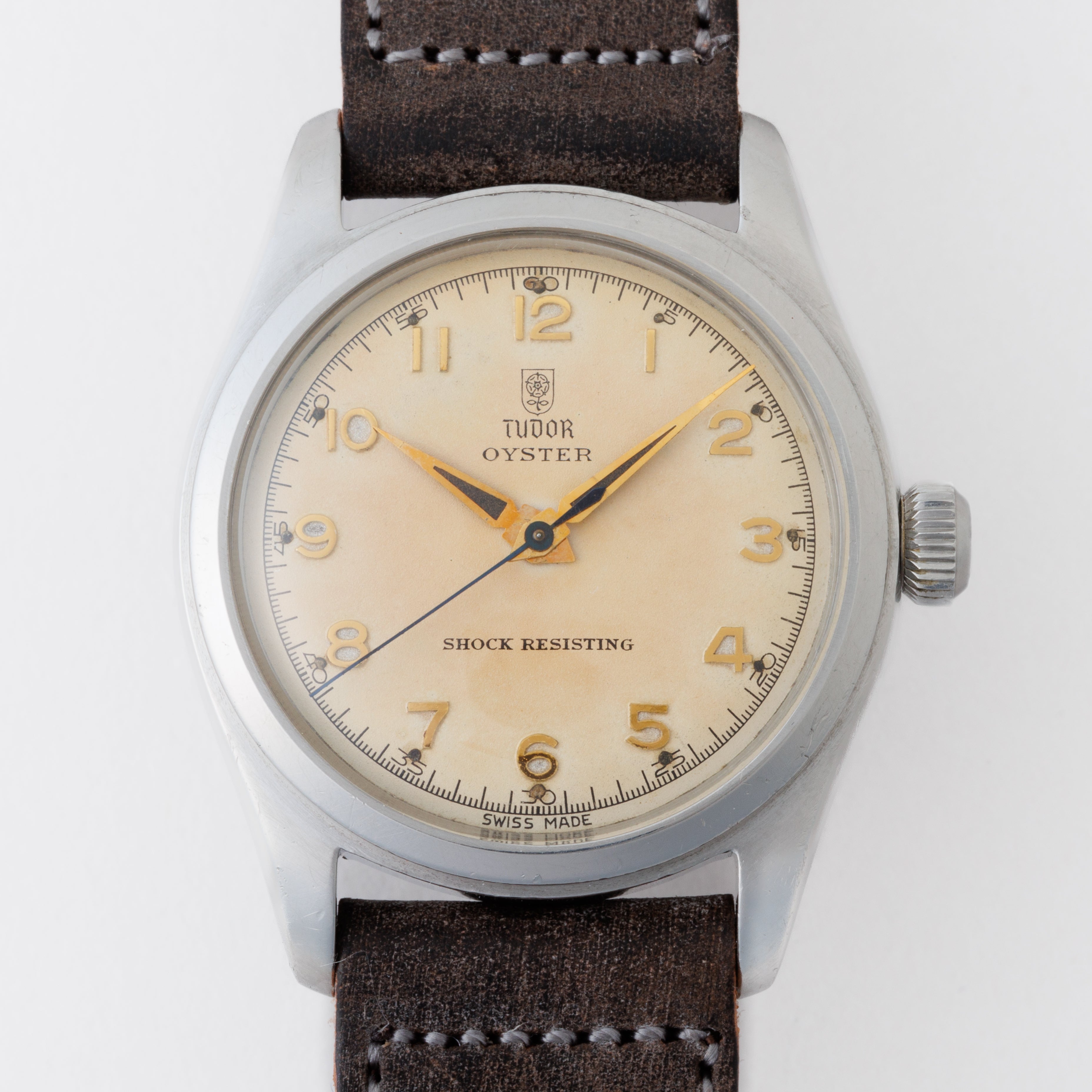 チューダー オイスター 1955年製 盾バラ 全アラビアダイヤル