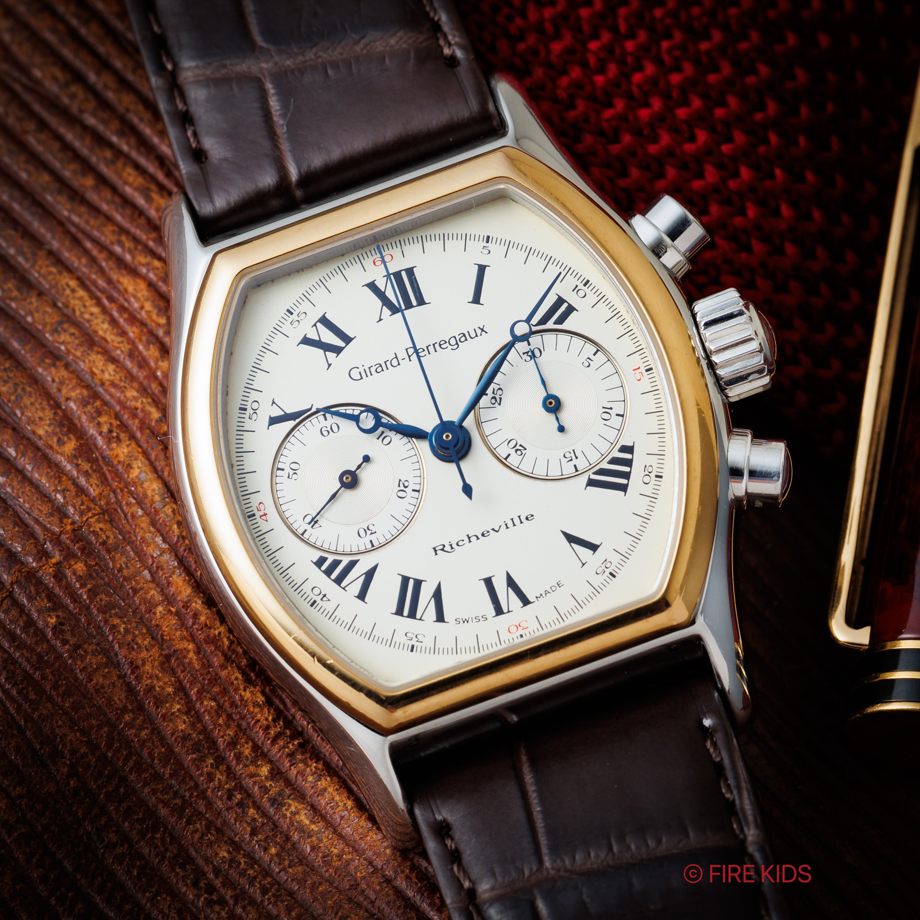 ジラールペルゴ リシュビル 1990年代製 手巻き コンビ Ref.2710