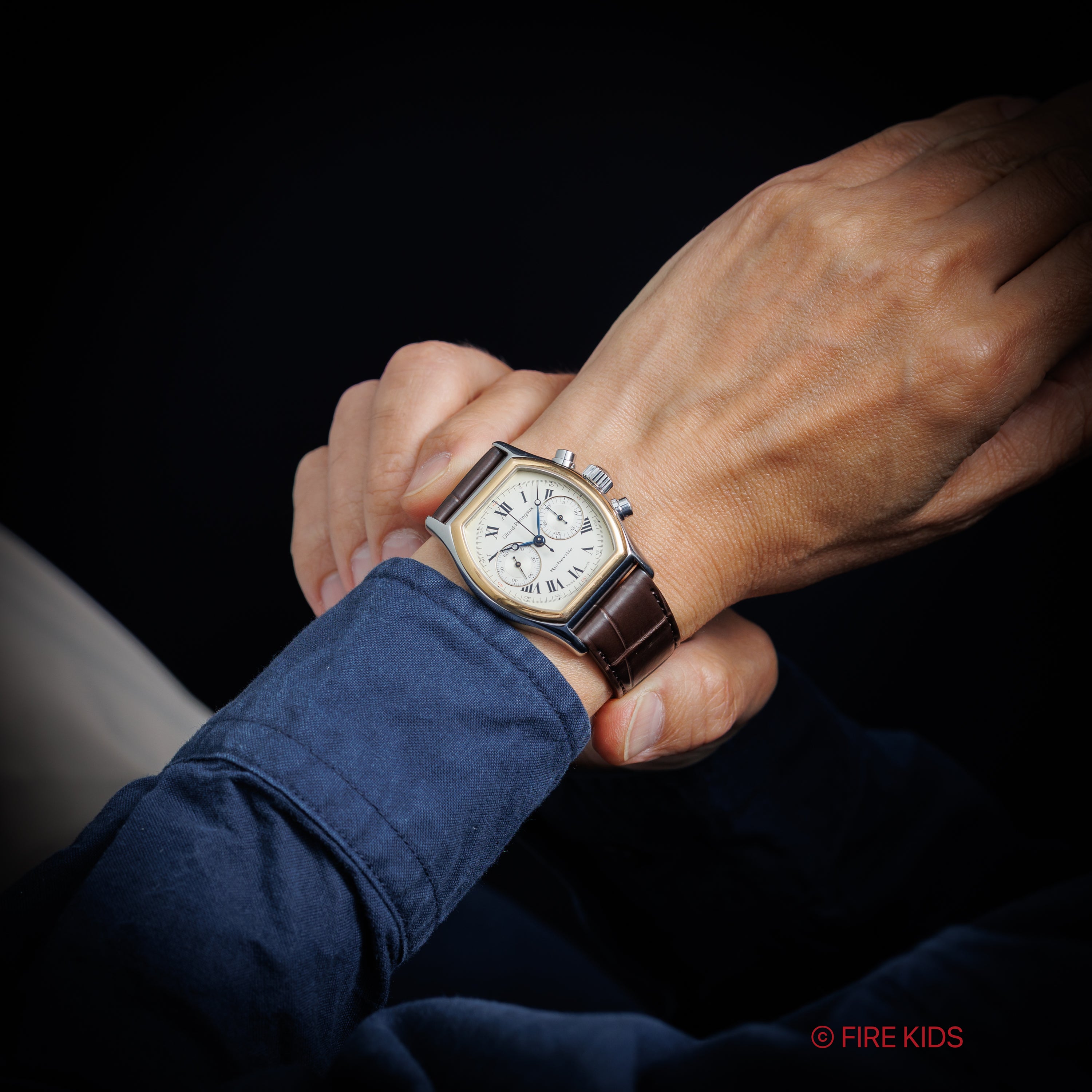 ジラールペルゴ リシュビル 1990年代製 手巻き コンビ Ref.2710 Cal.1872