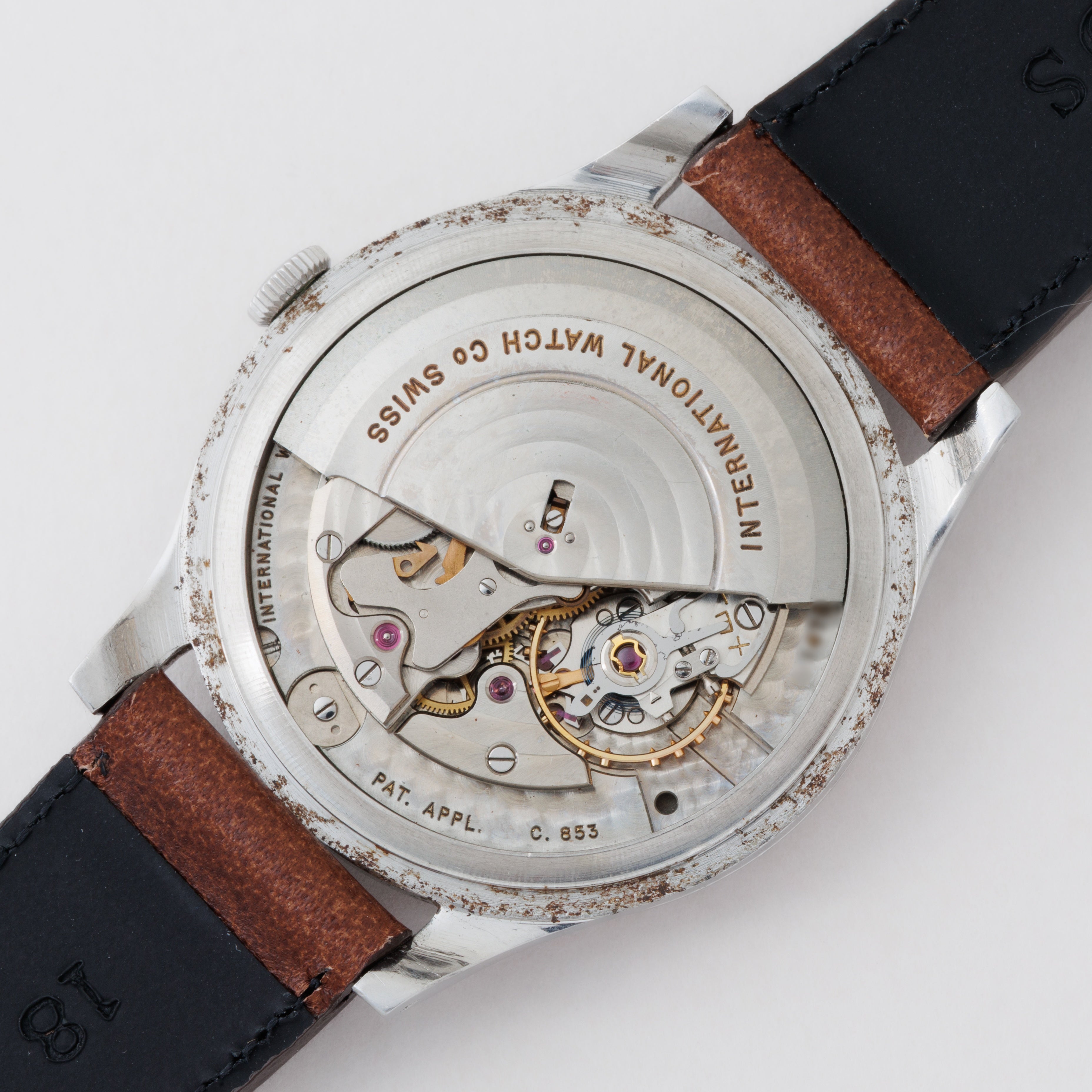 IWC ラウンドケース ペラトン式自動巻 Cal.853 1958年製 ドーフィンハンド