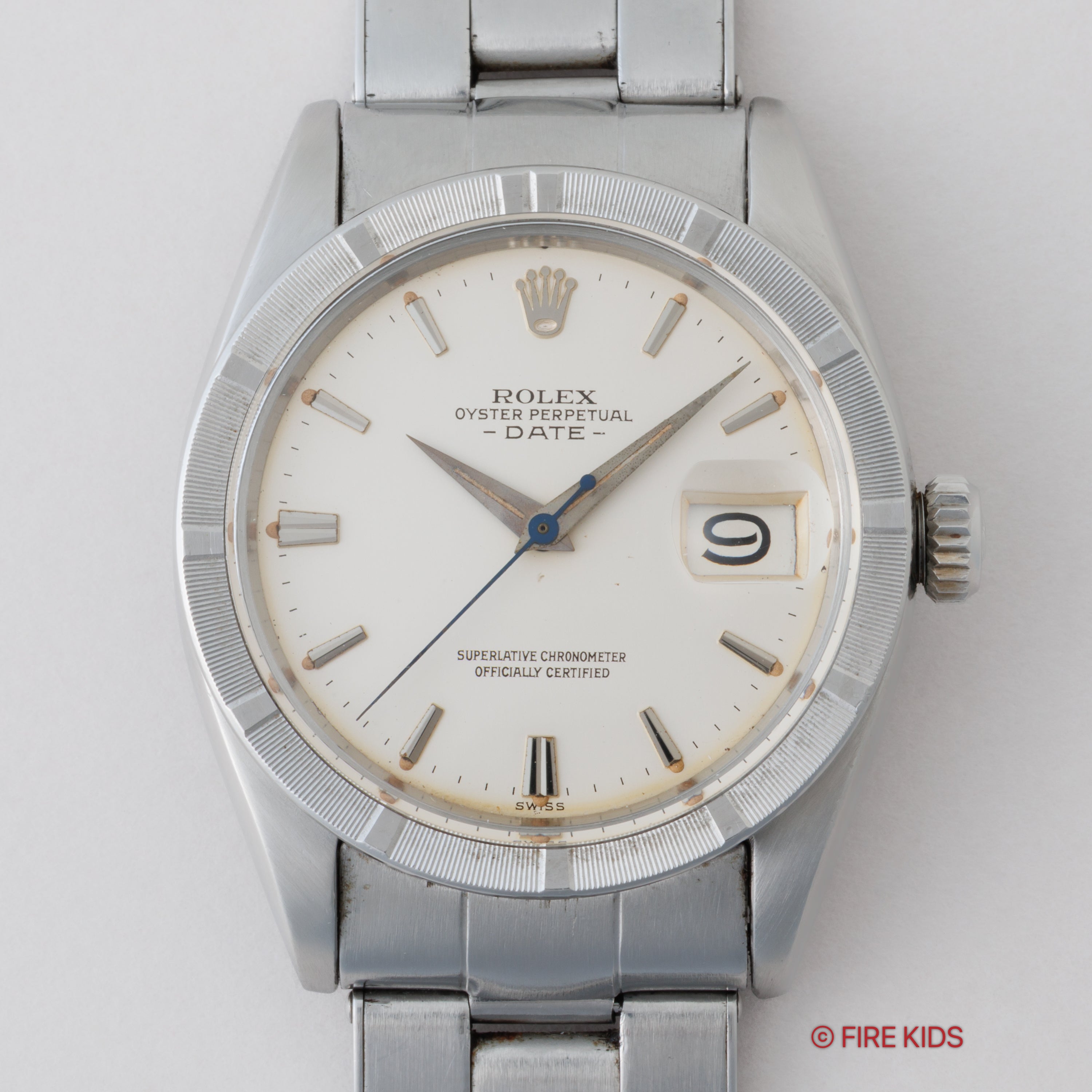 ロレックス オイスターパーペチュアルデイト 自動巻き 1960年製 Ref.1501 アイボリーダイヤル