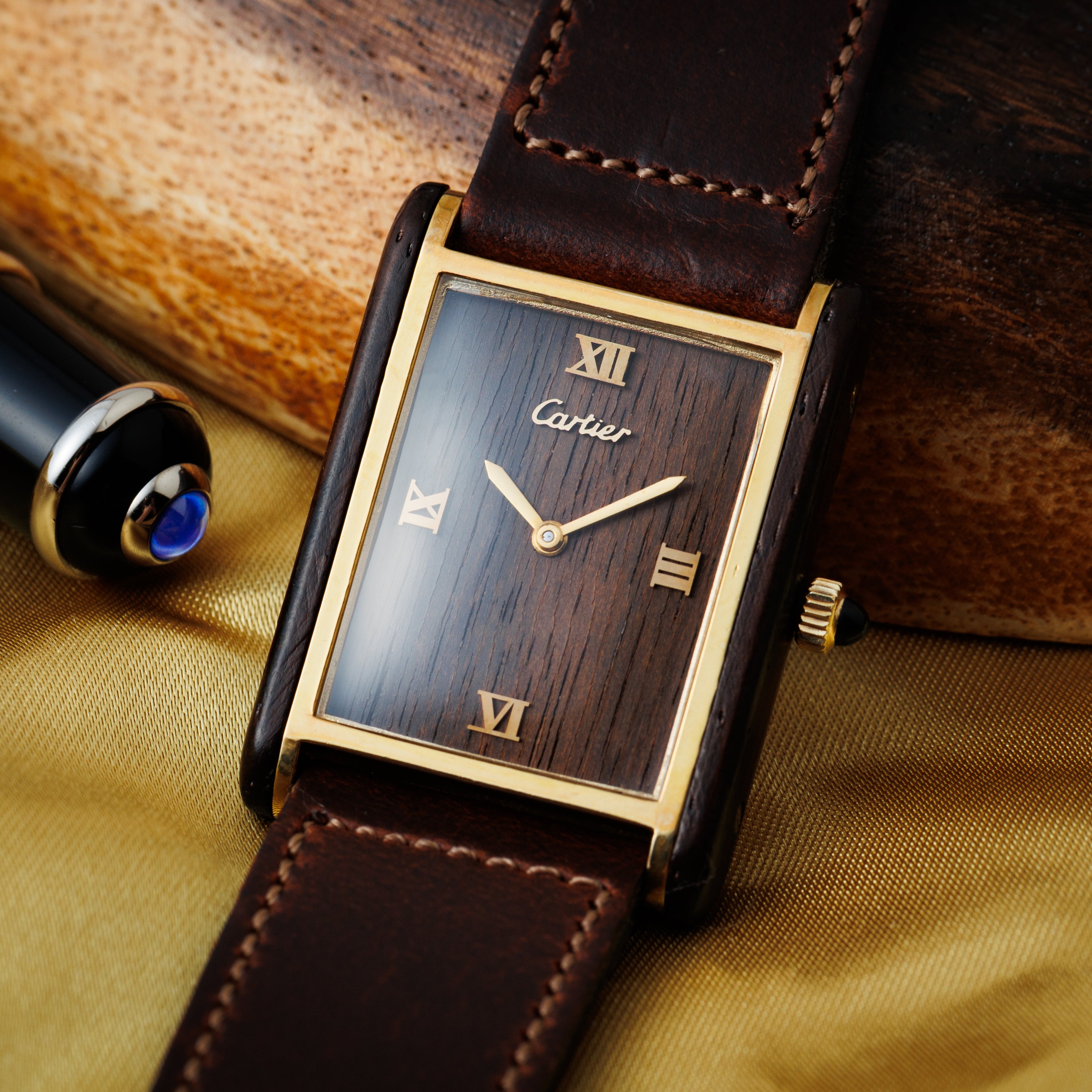 カルティエ オーガニック タンク ウッド ブティック限定 Ref.20611 1975年~1976年製