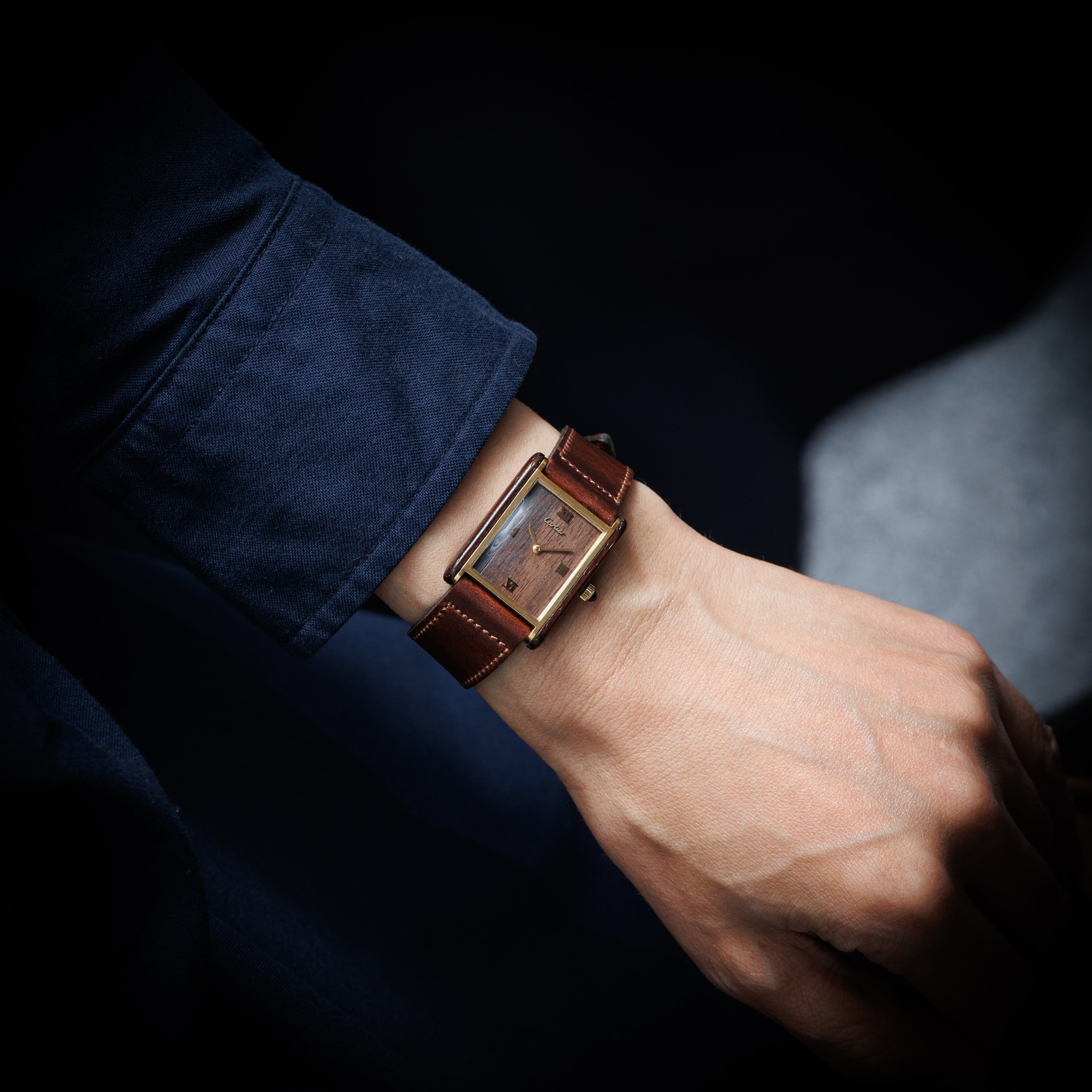 カルティエ オーガニック タンク ウッド ブティック限定 Ref.20611 1975年~1976年製