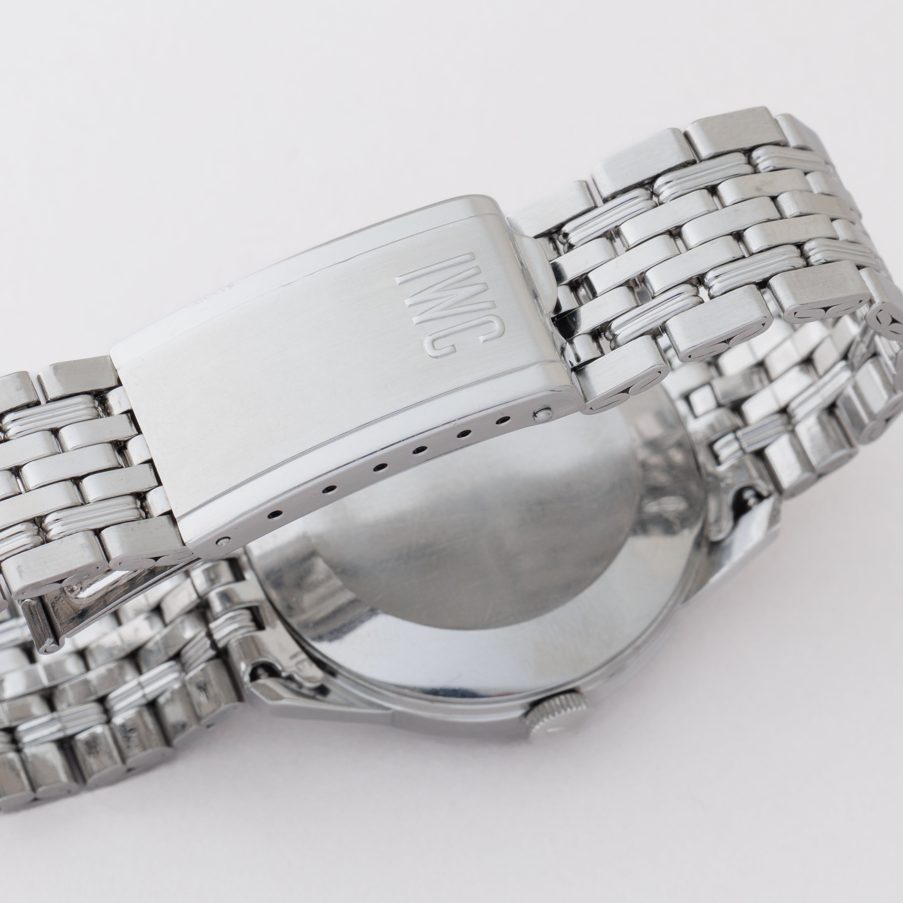 IWC ラウンドケース オートマチック 1969年製 Ref.R810A グレーダイヤル 純正ゲイフレアーブレス付き