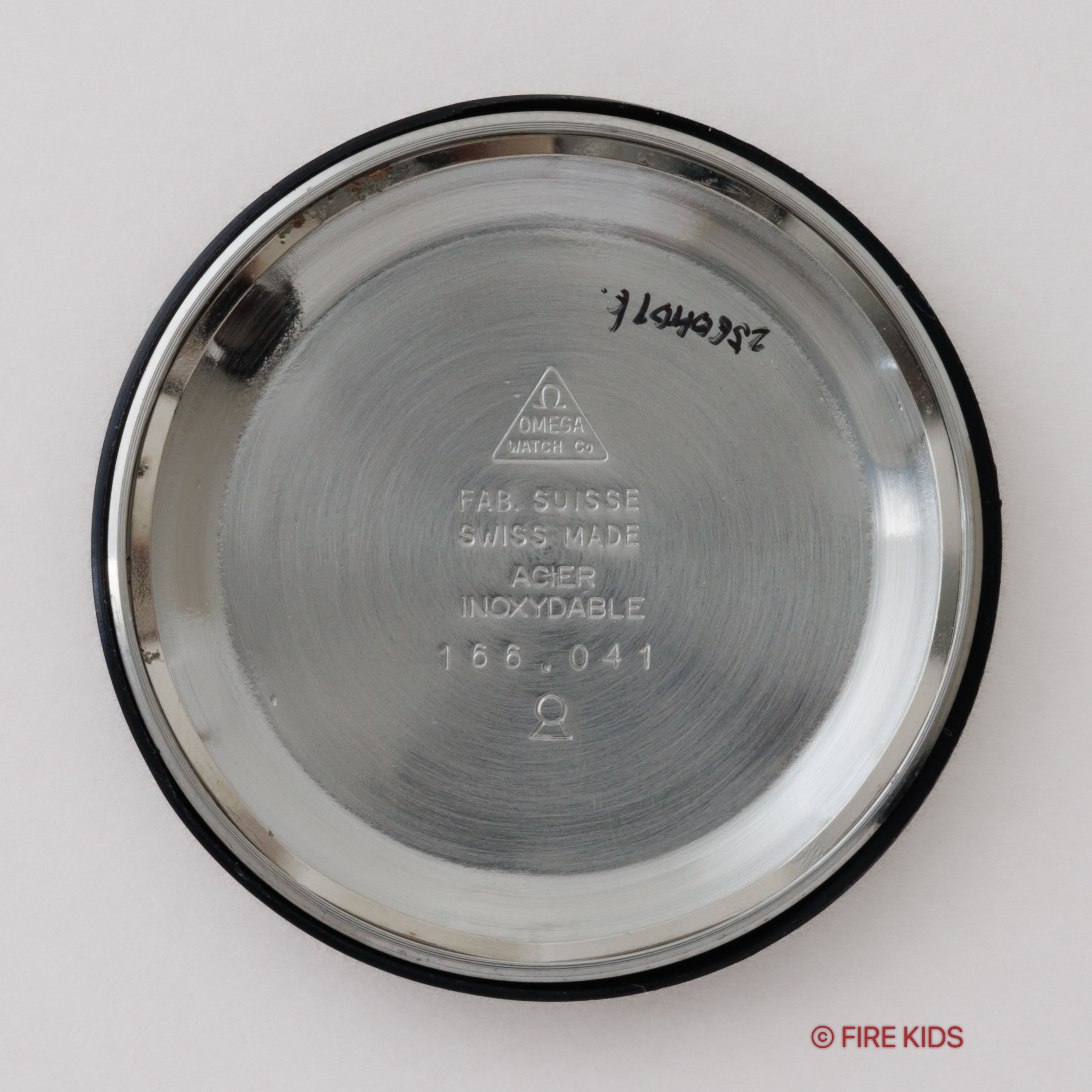 オメガ ジュネーブ 1968年製 Ref.166041 自動巻き グレーダイヤル オレンジ秒針