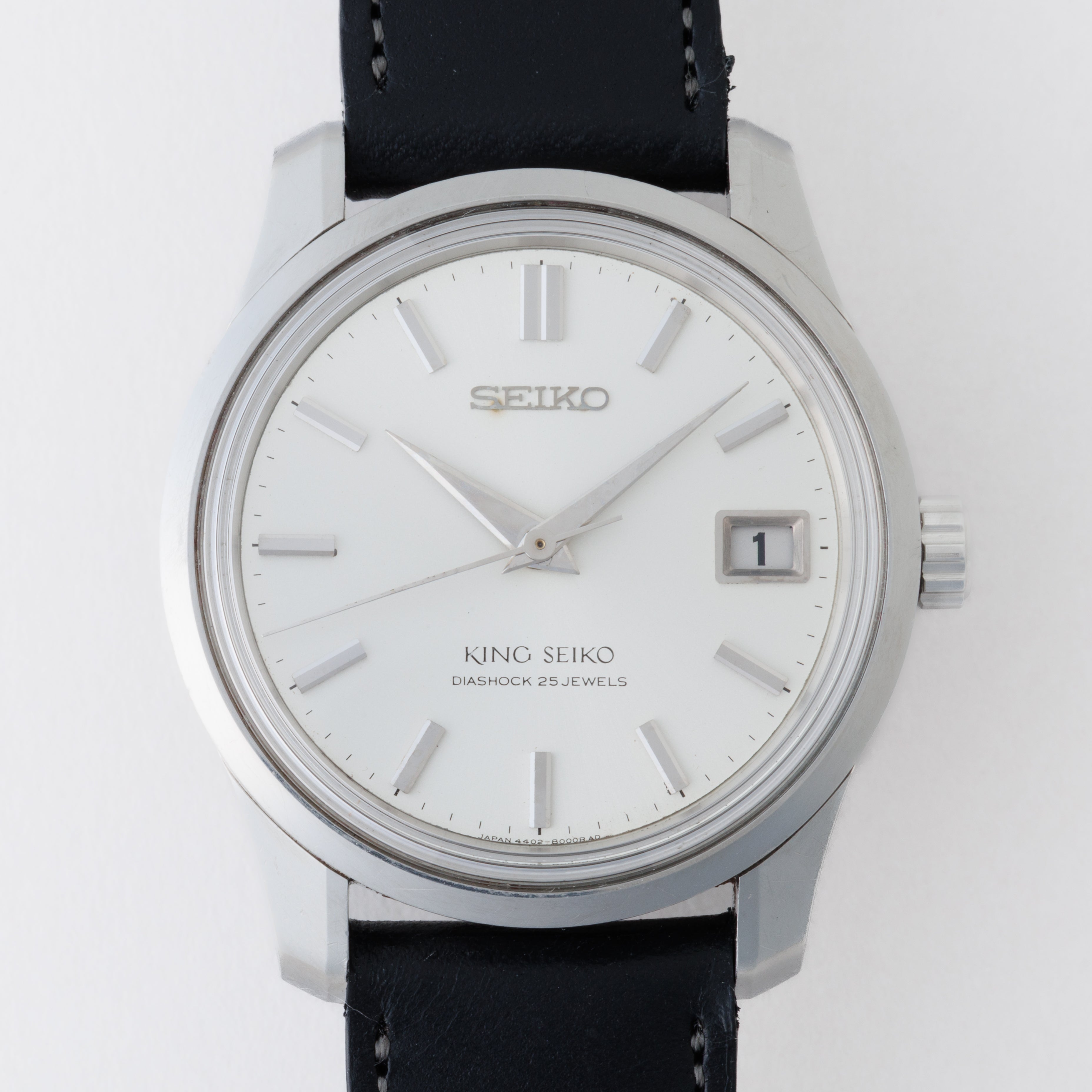 キングセイコー 1966年製 Ref.4402-8000 44KS シルバーダイヤル 盾メダリオン