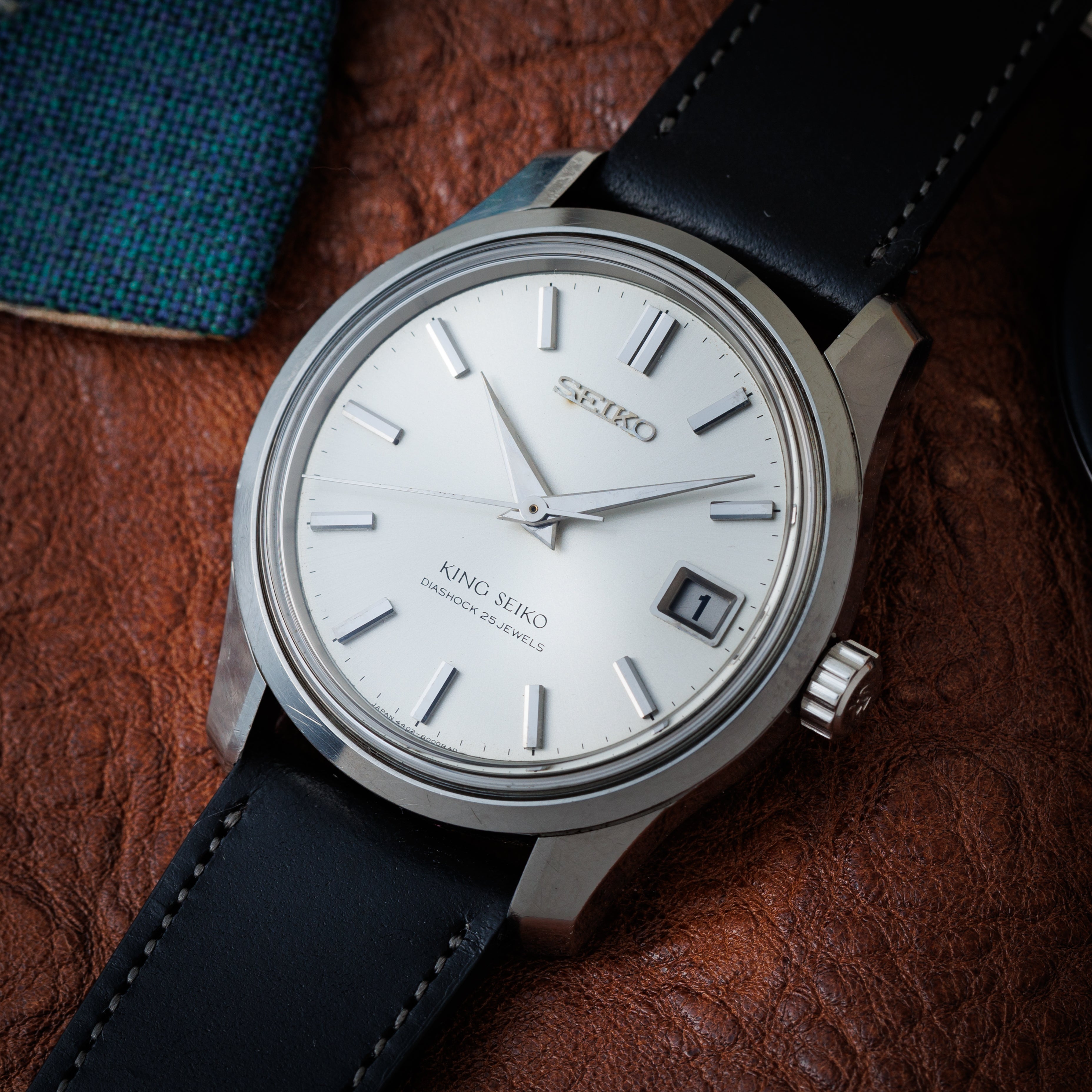 キングセイコー 1966年製 Ref.4402-8000 44KS シルバーダイヤル 盾メダリオン