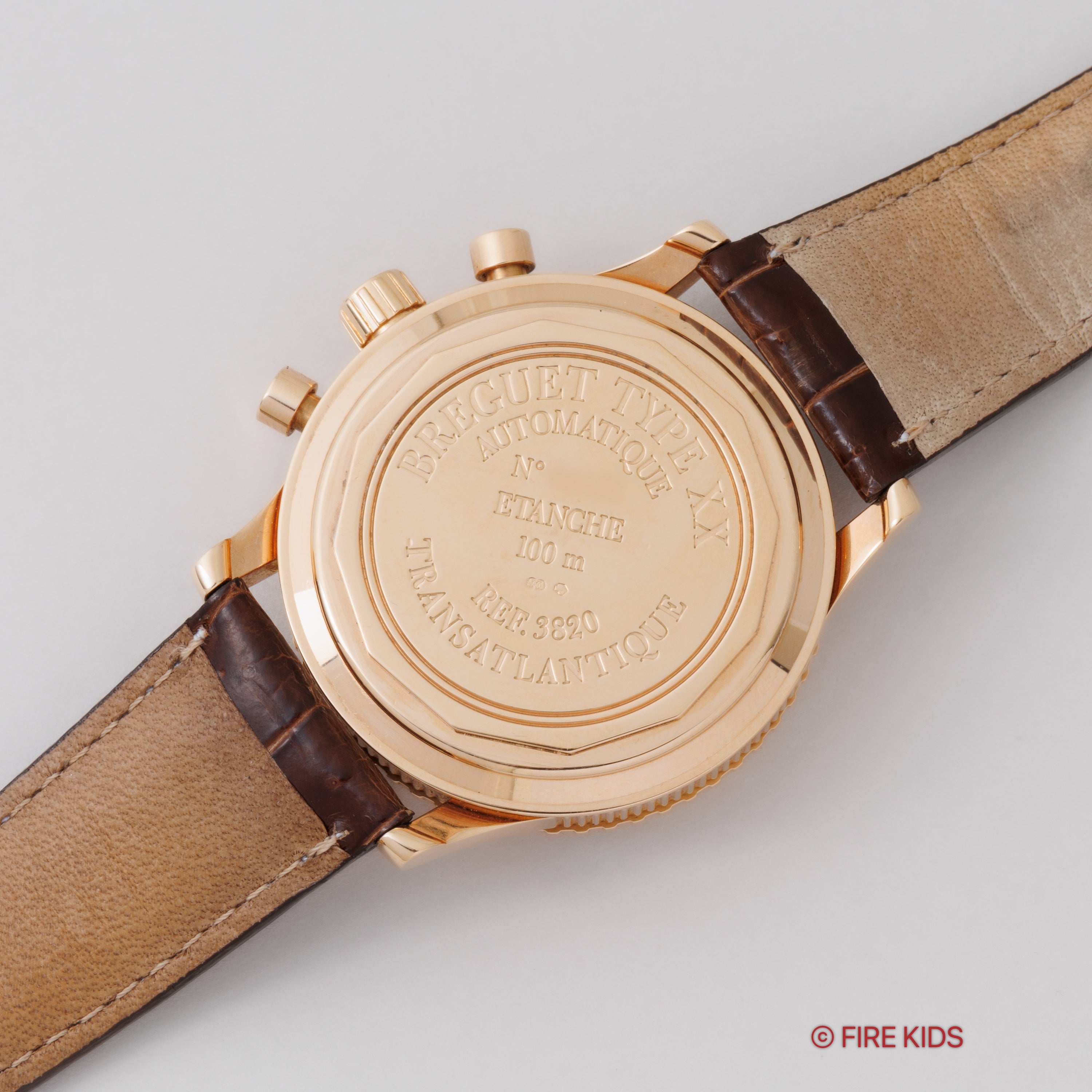 ブレゲ タイプXX トランスアトランティック 18金無垢ピンクゴールド  Ref.3820BR/M2/9W6 2003年ギャラ、箱、冊子付