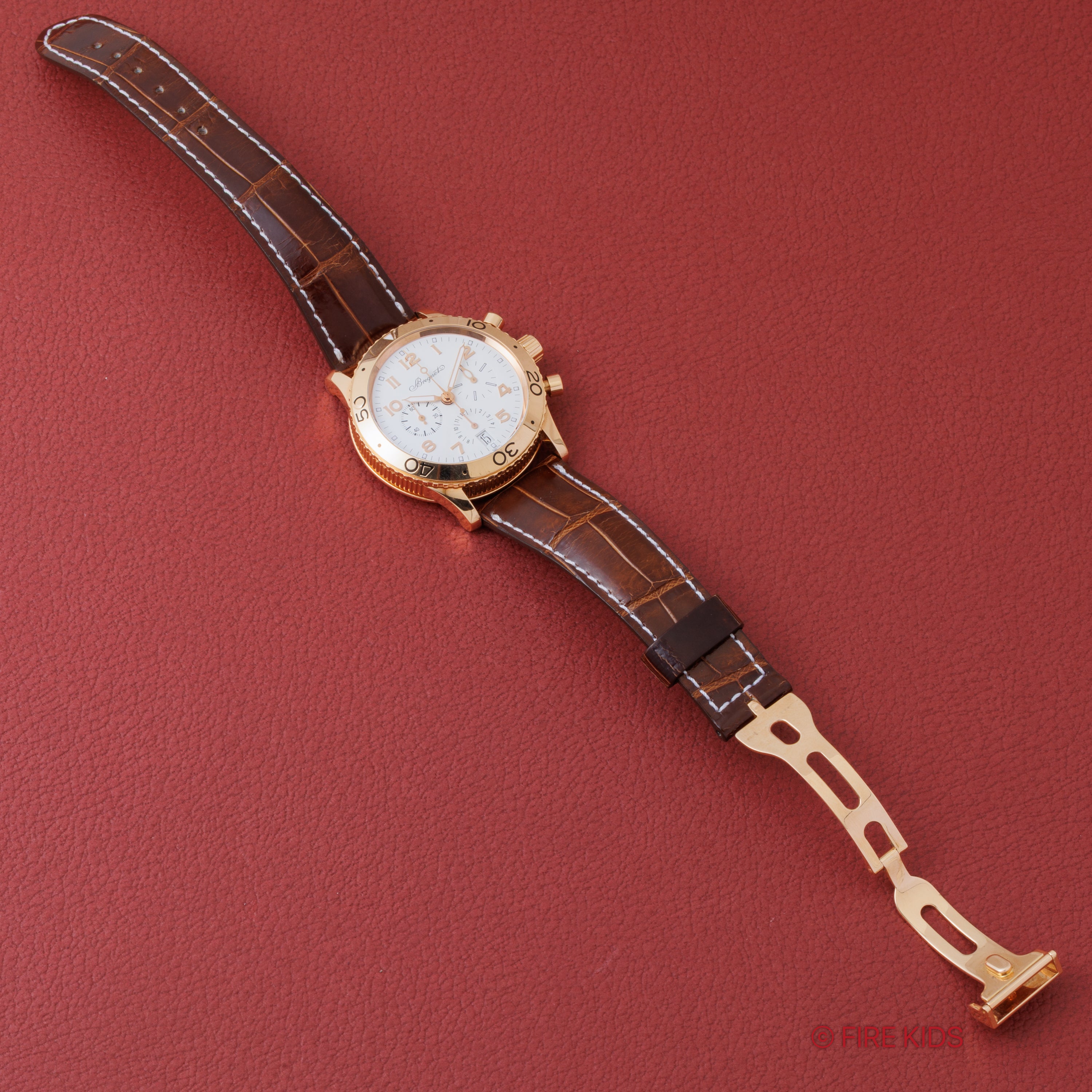 ブレゲ タイプXX トランスアトランティック 18金無垢ピンクゴールド  Ref.3820BR/M2/9W6 2003年ギャラ、箱、冊子付