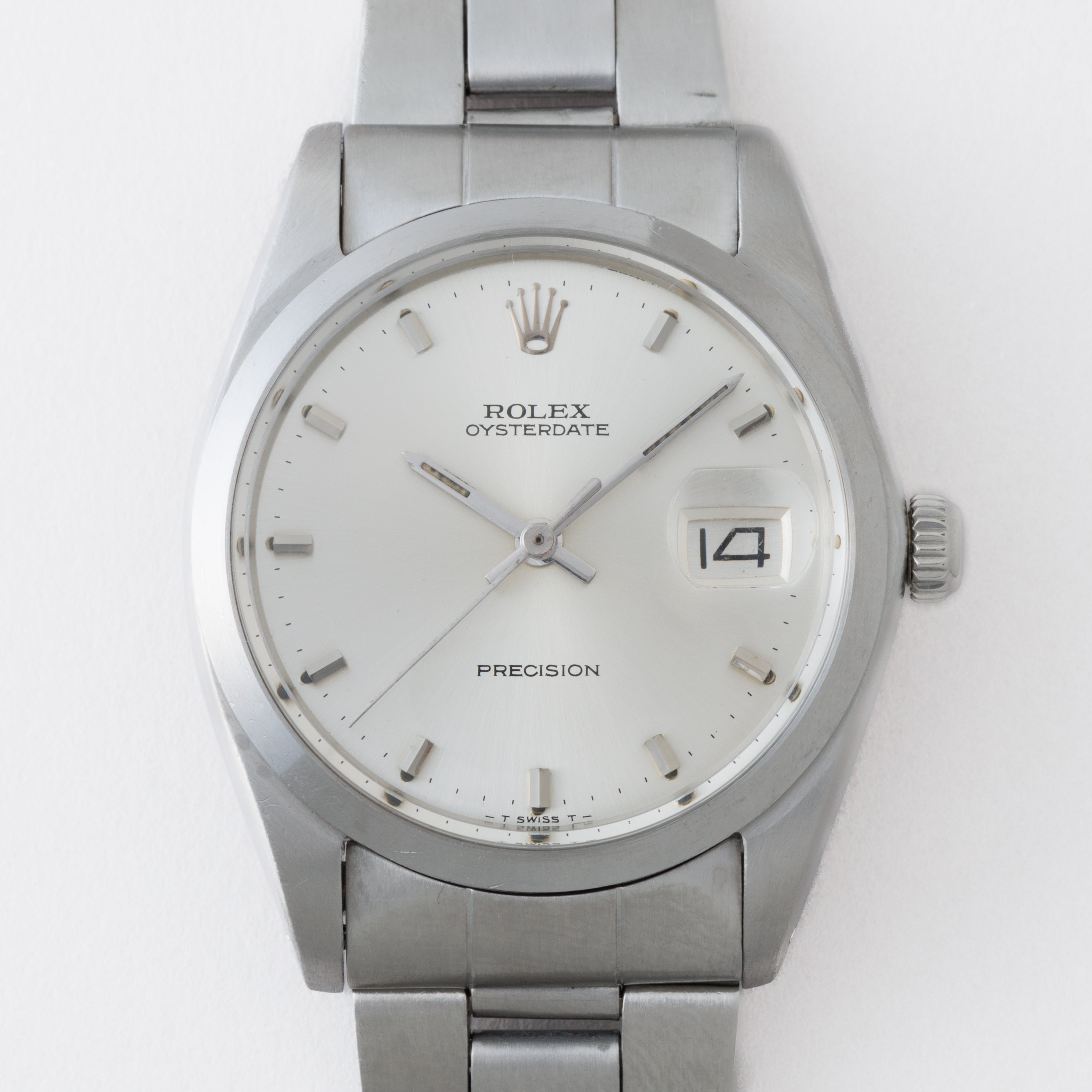 ロレックス オイスターデイト 1964年製 Ref.6694 手巻き シルバーダイヤル