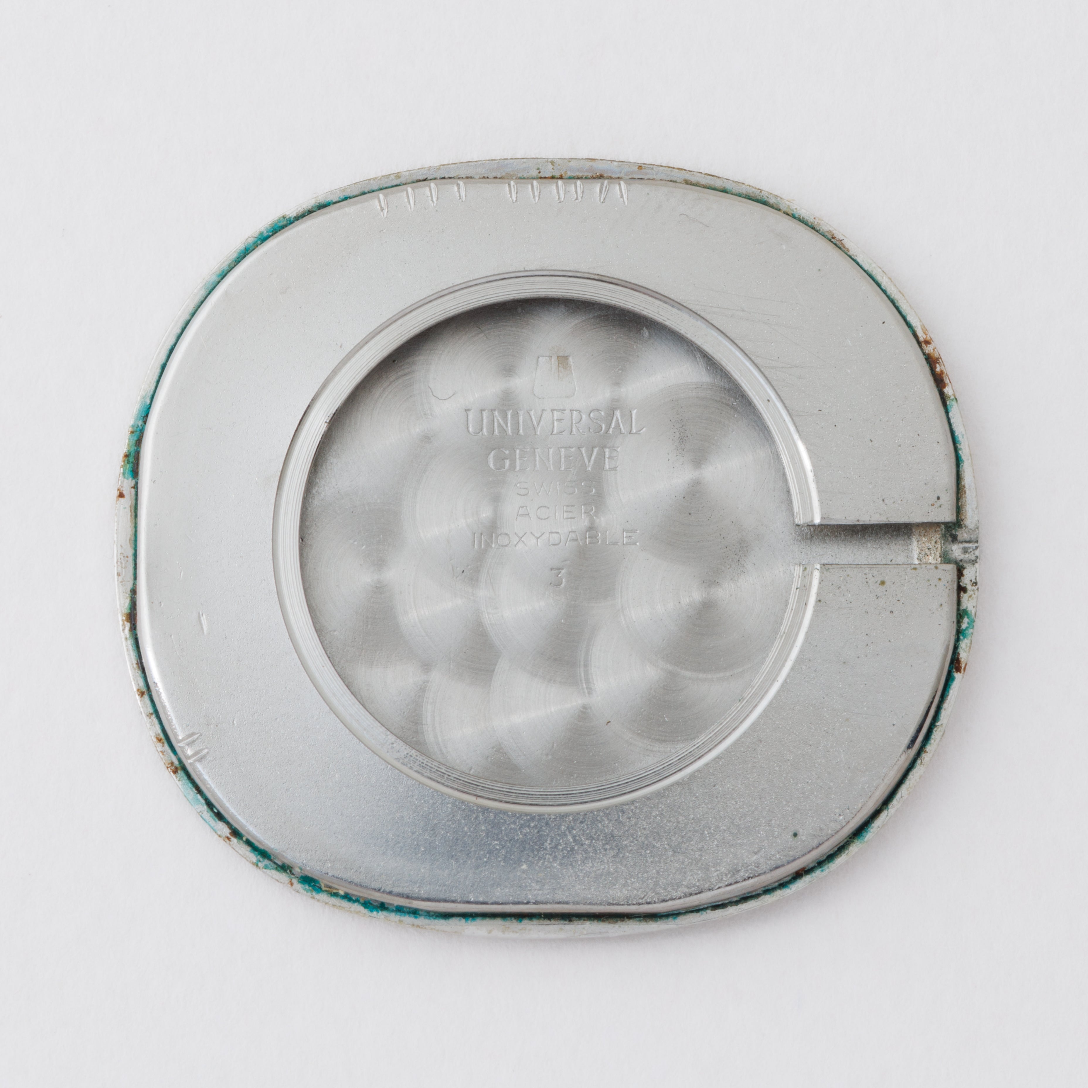 ユニバーサルジュネーブ オーバル型 1960年代 Ref.842125 手巻き ブルーダイヤル 純正メッシュブレス