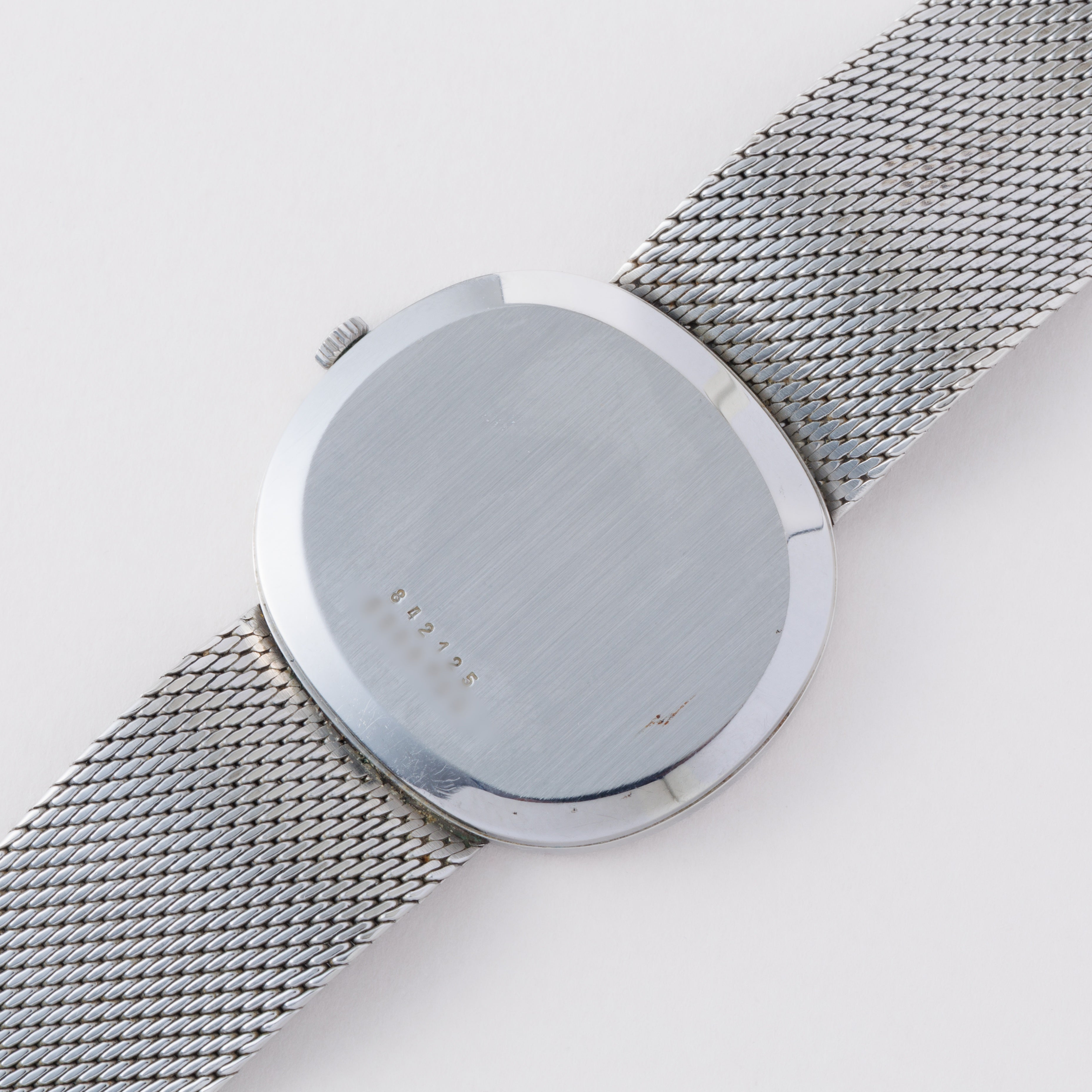 ユニバーサルジュネーブ オーバル型 1960年代 Ref.842125 手巻き ブルーダイヤル 純正メッシュブレス