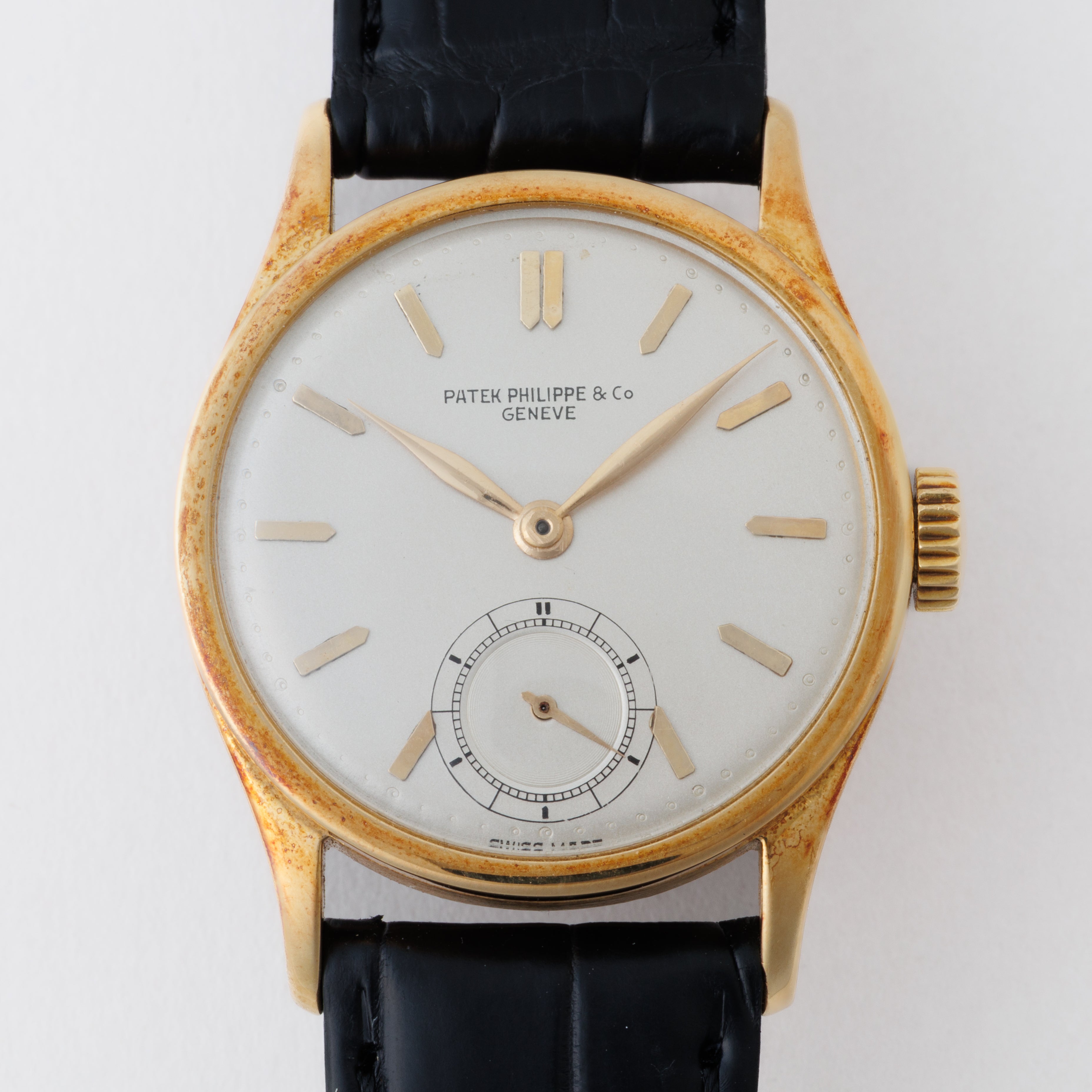 パテック・フィリップ Ref.96 1937年製 18金無垢ケース レアダイヤル Cal.12-120 アーカイブ付き