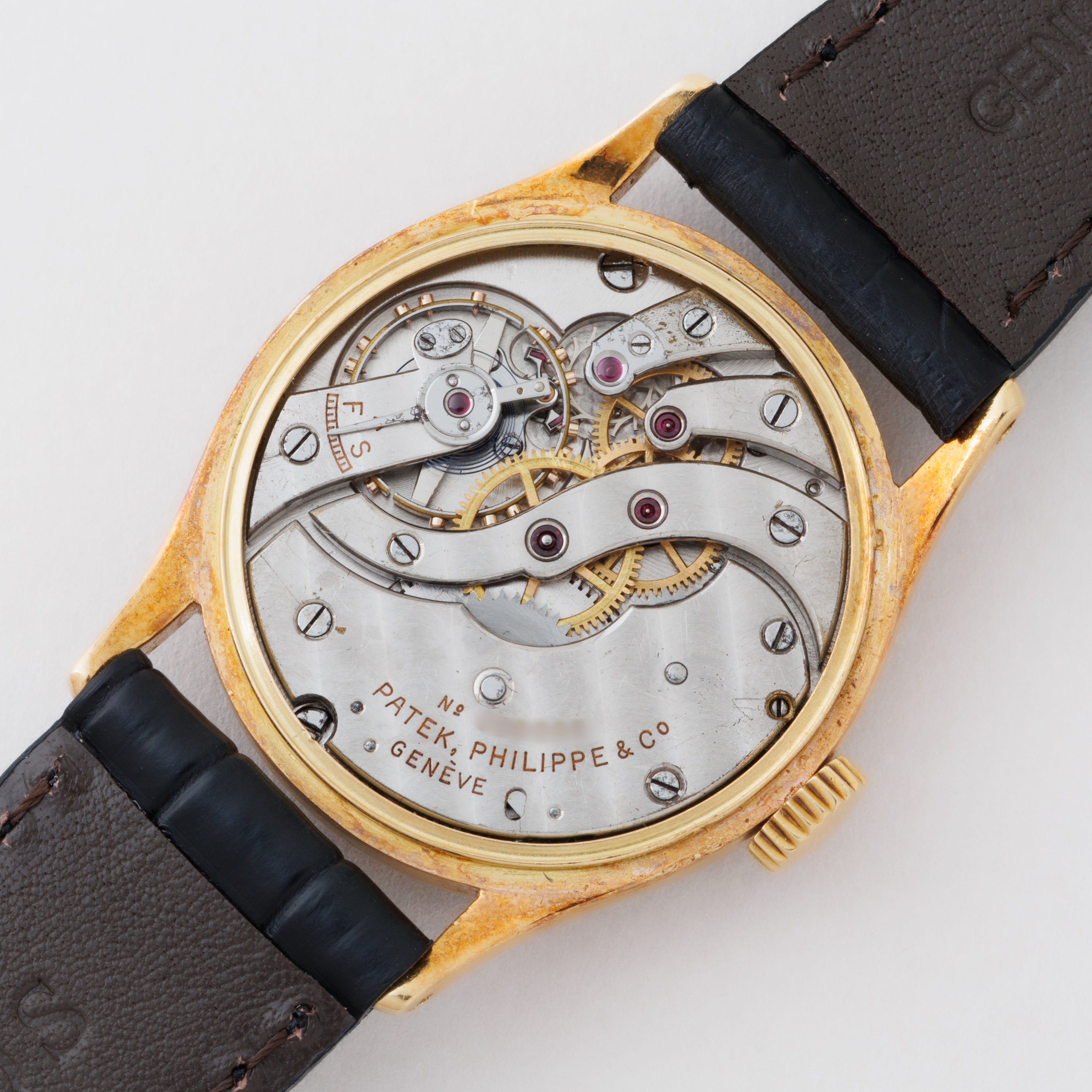 パテック・フィリップ Ref.96 1937年製 18金無垢ケース レアダイヤル Cal.12-120 アーカイブ付き