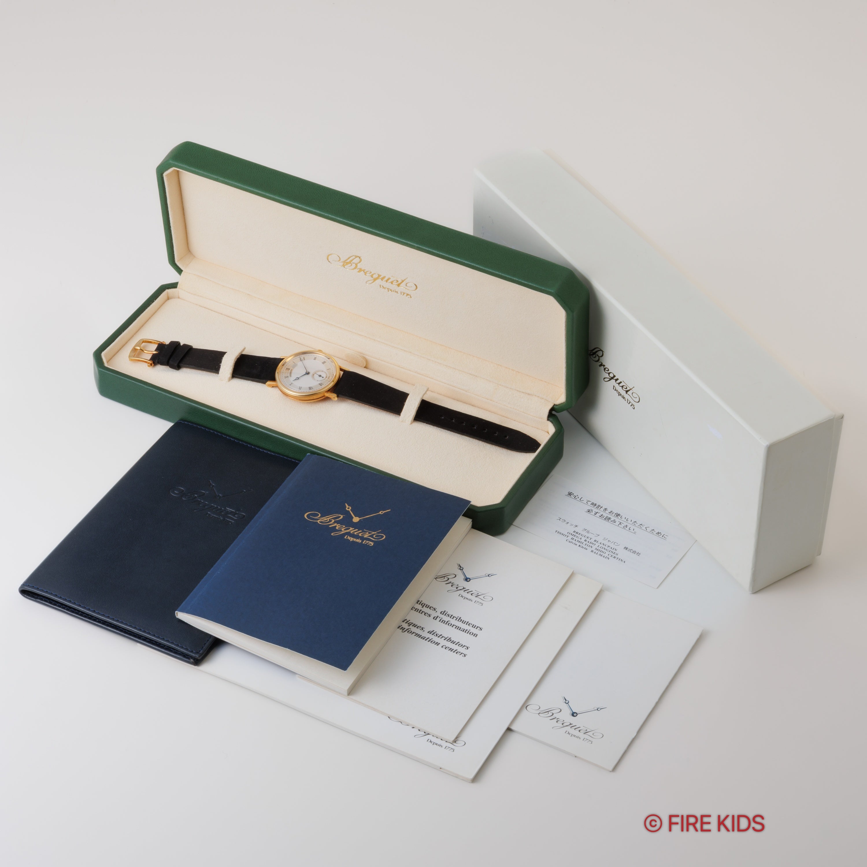 ブレゲ クラシック パワーリザーブ 18金無垢 1997年製 Ref.5907前期型 手巻き式 Cal.510DR 純正YG尾錠 箱、ギャラ付