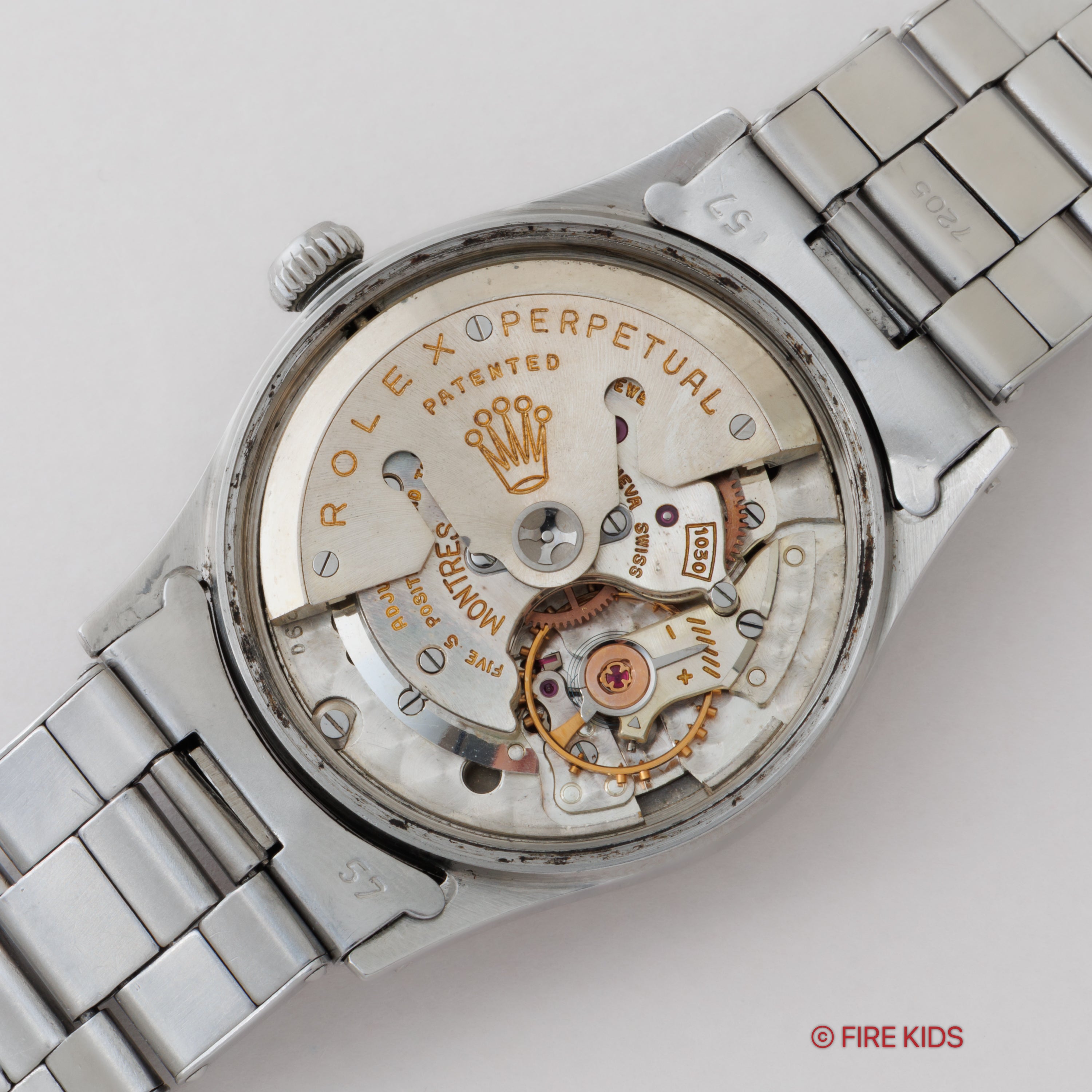 ロレックス オイスターパーペチュアル Ref.6532 ツートンダイヤル 1956年製 自動巻 Cal. 1030 純正リベットブレス