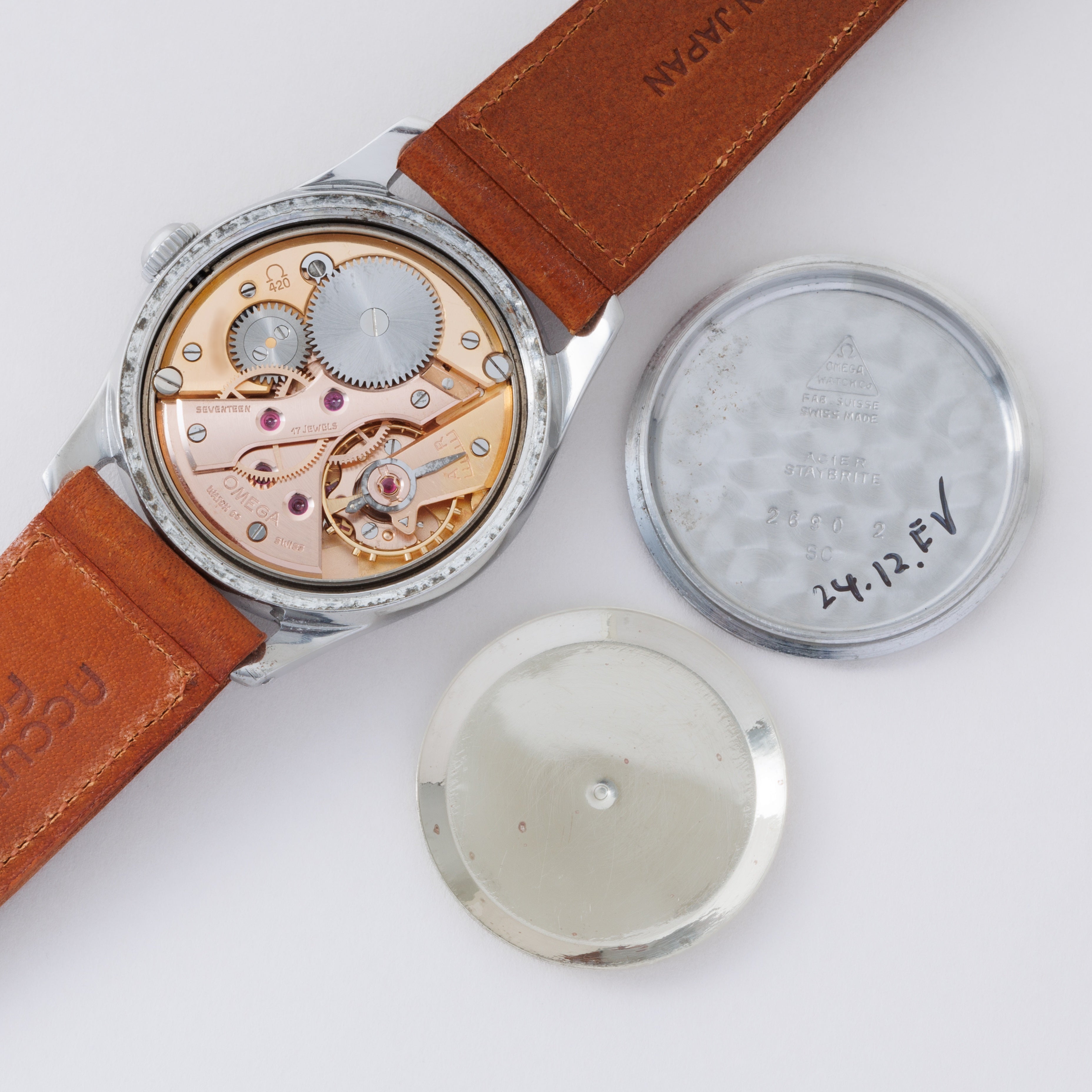 オメガ ラウンドケース 1952年製 Ref.2690 2 SC 手巻き Cal.420