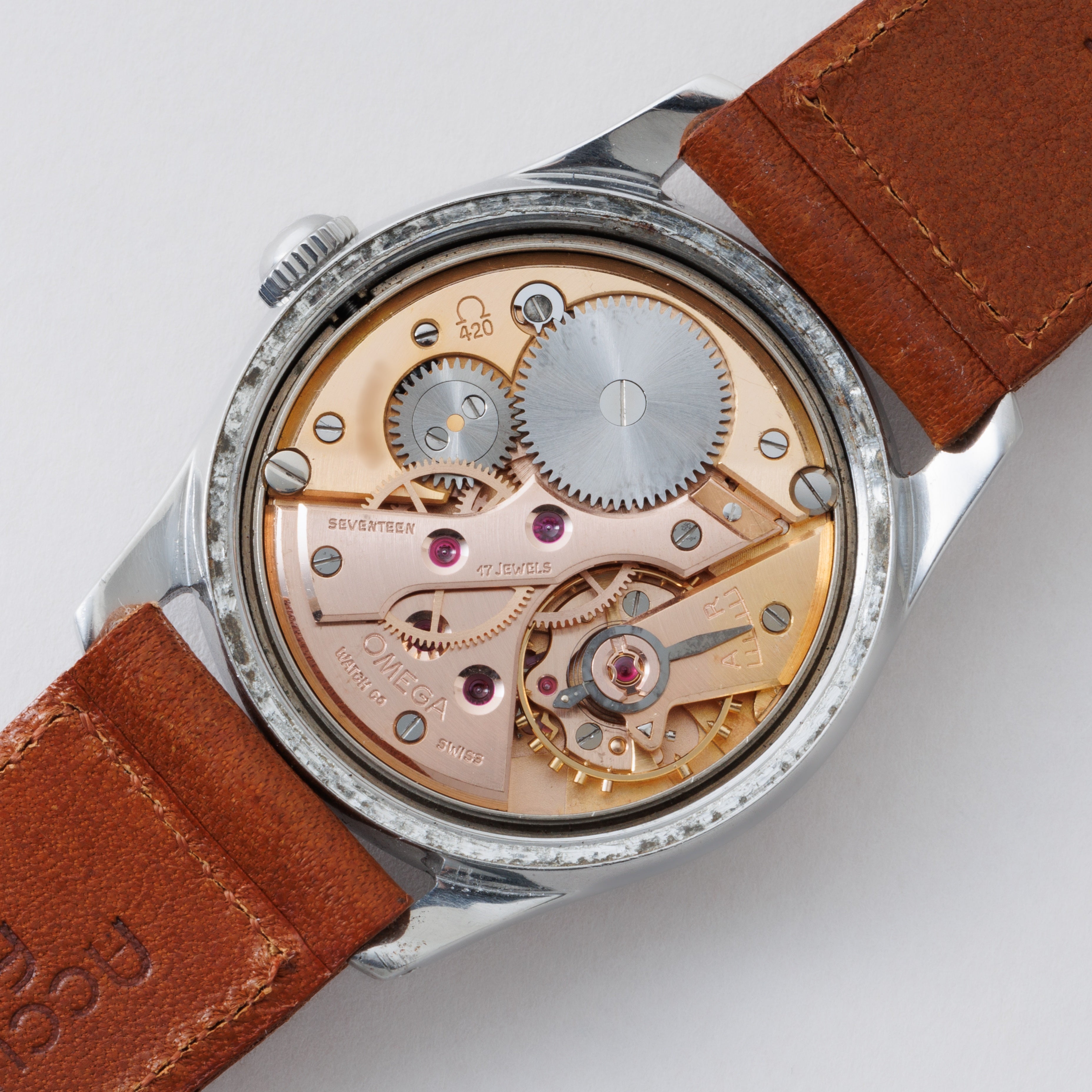 オメガ ラウンドケース 1952年製 Ref.2690 2 SC 手巻き Cal.420