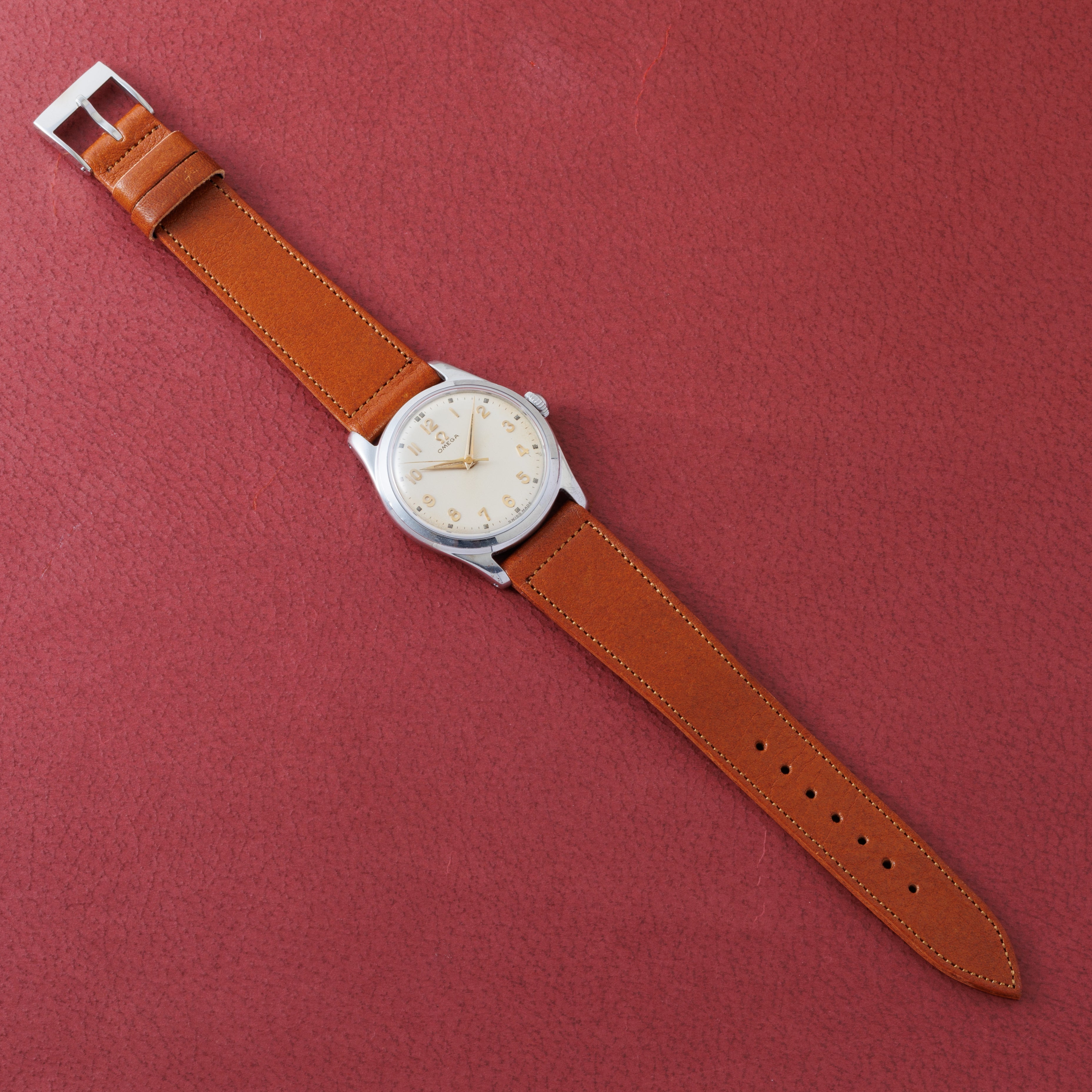 オメガ ラウンドケース 1952年製 Ref.2690 2 SC 手巻き Cal.420