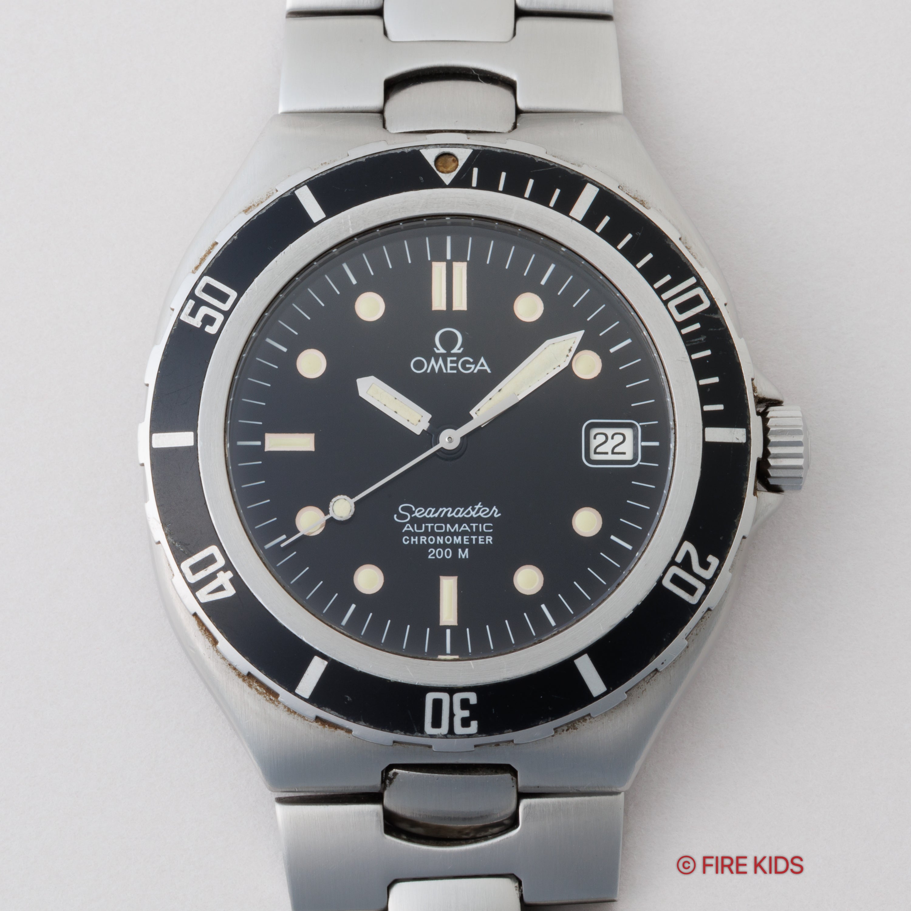 オメガ シーマスター200m プレボンド ラージケース 1988年製 Ref.368.1051 自動巻クロノメーター